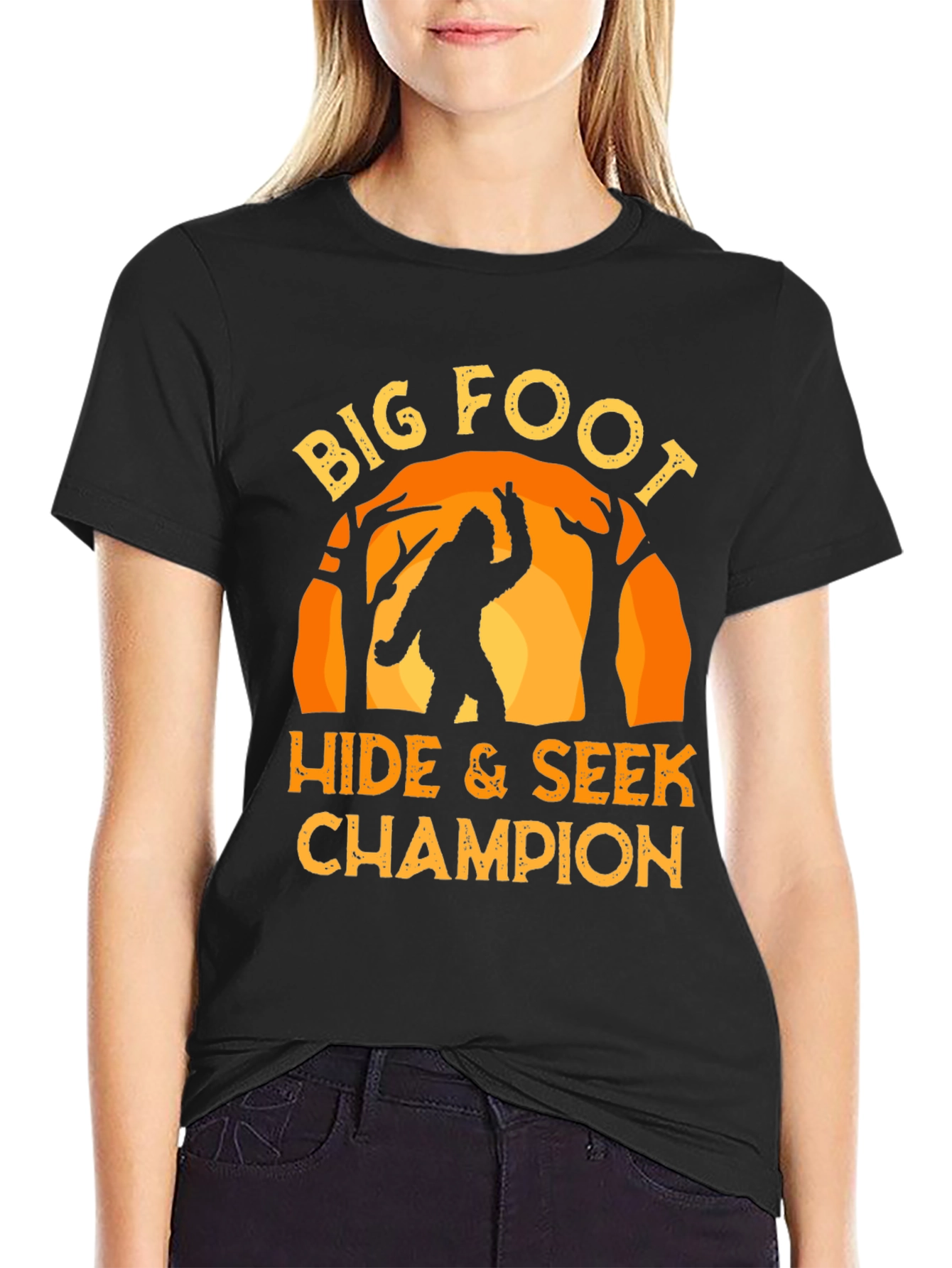 Big Foot Hide & Seek Champion Graphic T-Shirt