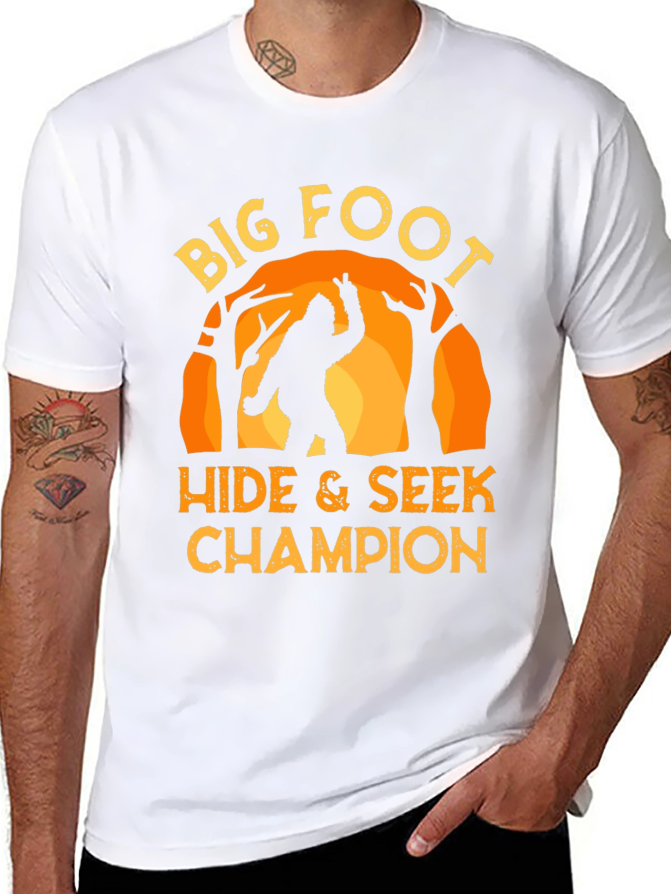 Big Foot Hide & Seek Champion Graphic T-Shirt