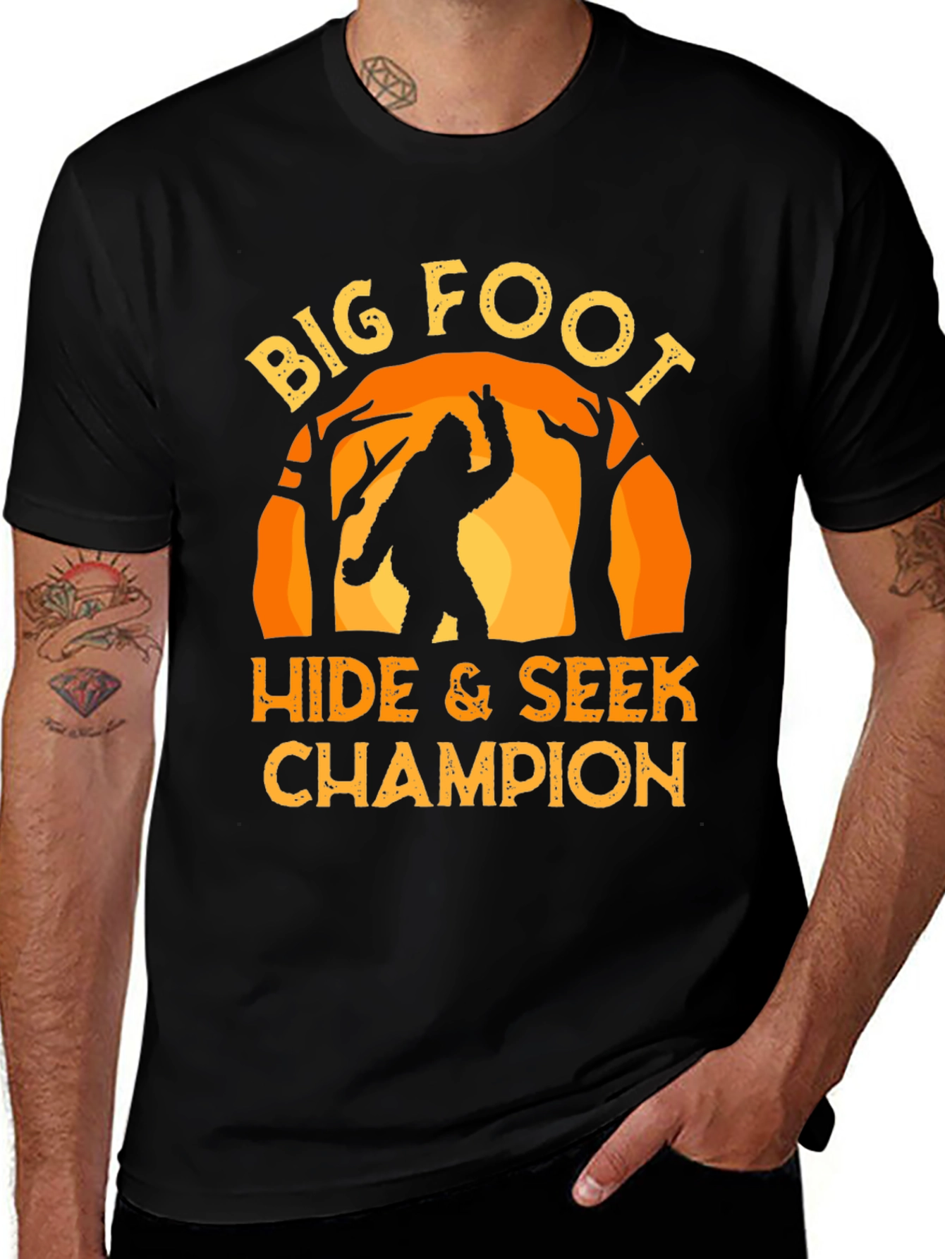 Big Foot Hide & Seek Champion Graphic T-Shirt
