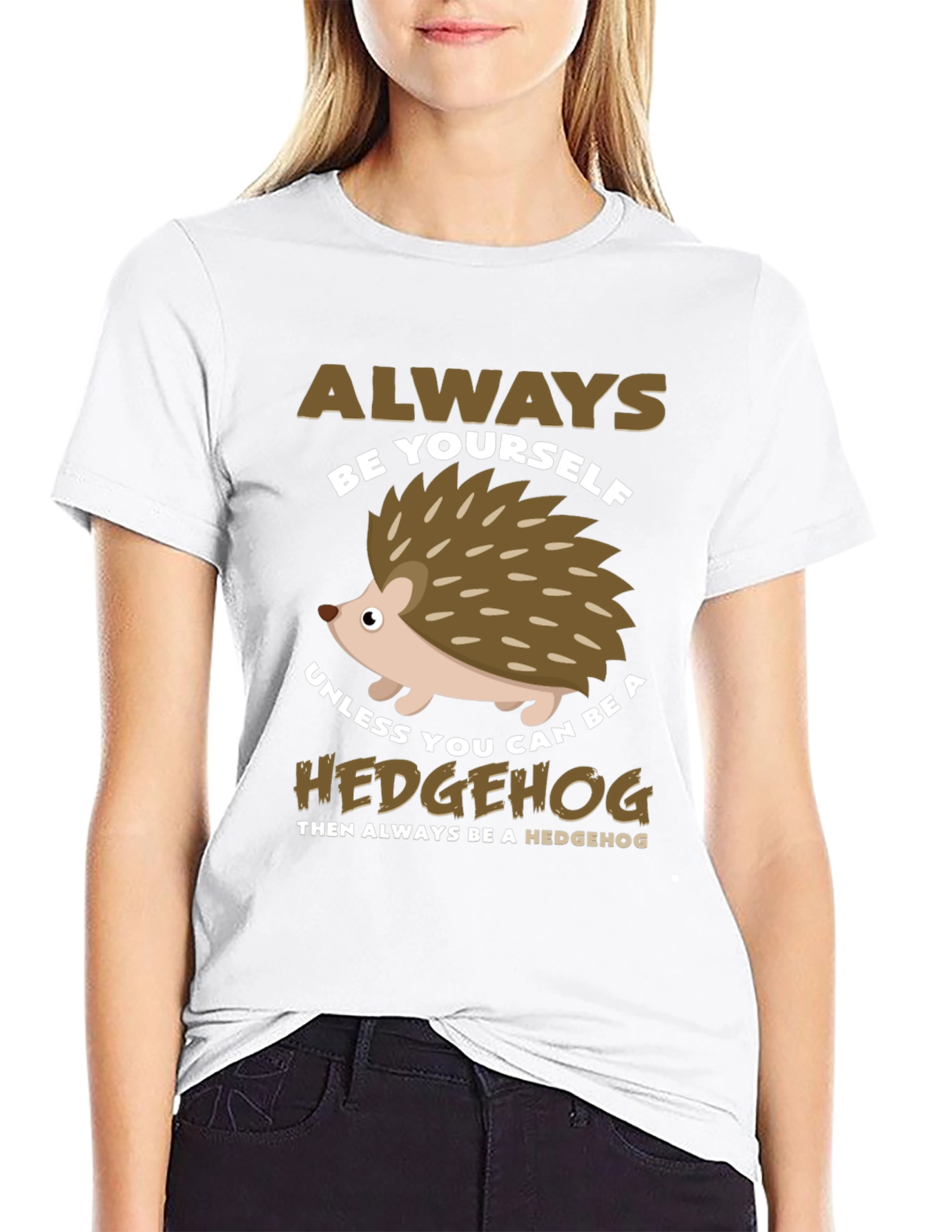 Always Be Yourself Hedgehog Graphic Tee