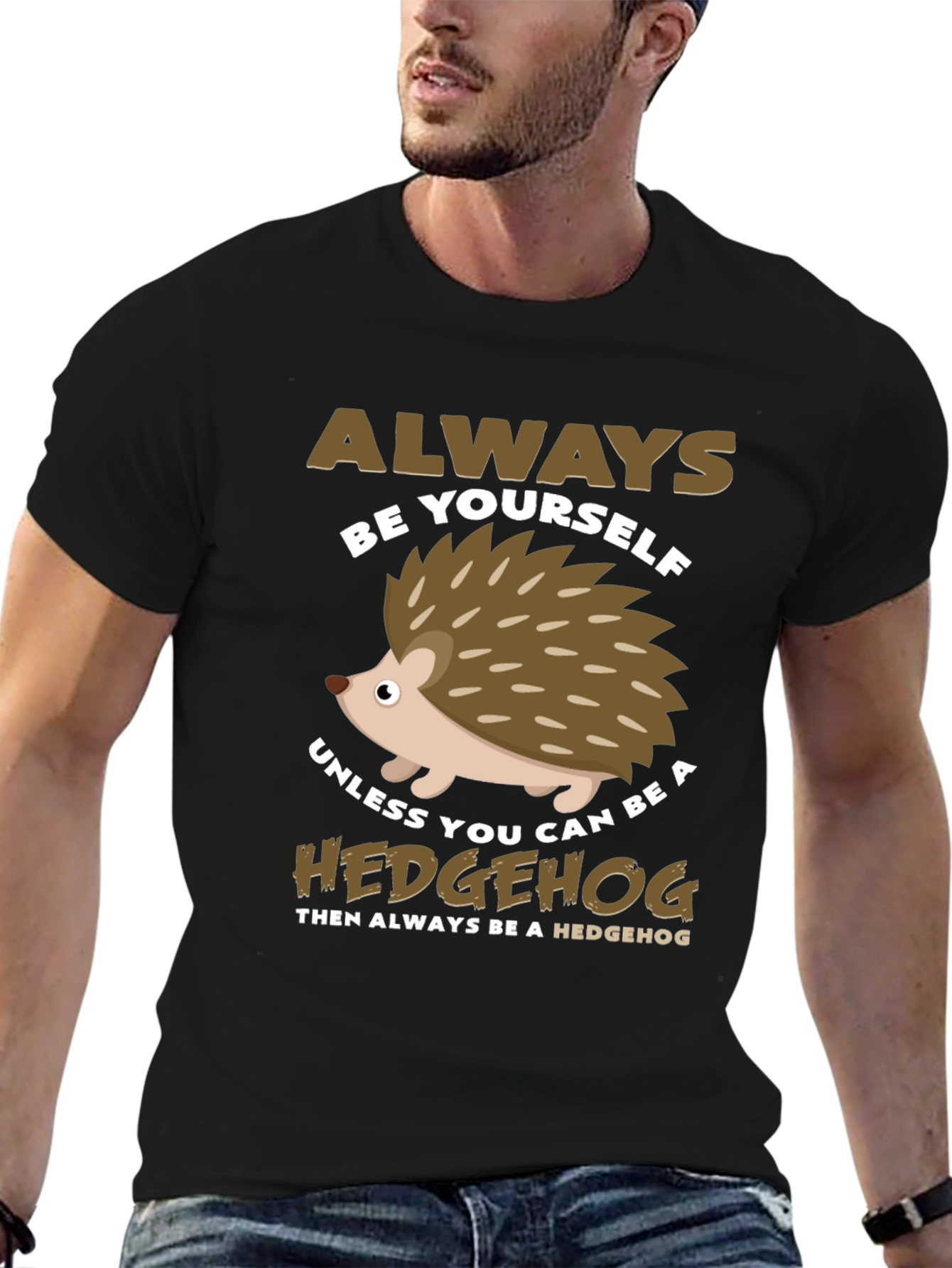 Always Be Yourself Hedgehog Graphic Tee
