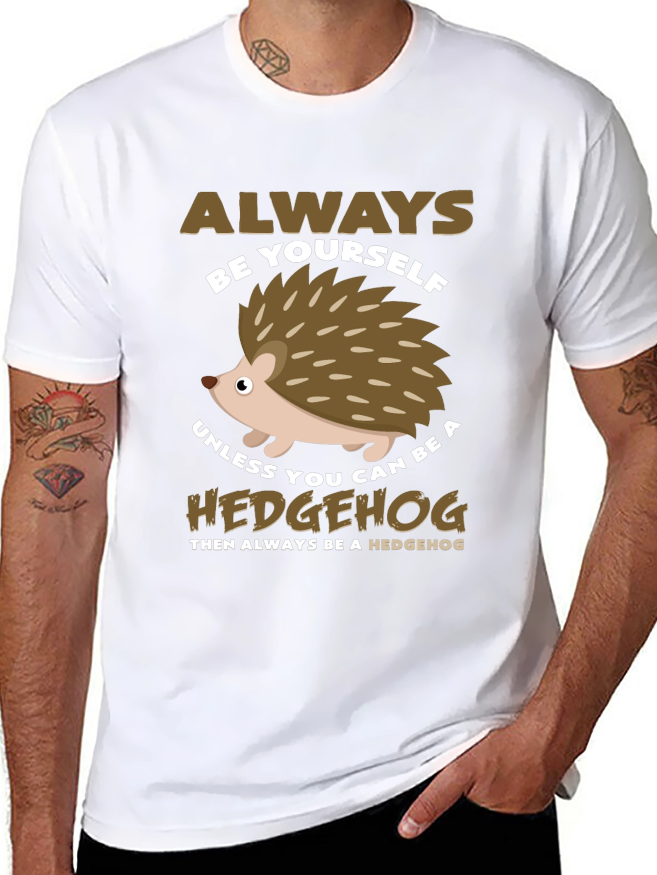 Always Be Yourself Hedgehog Graphic Tee
