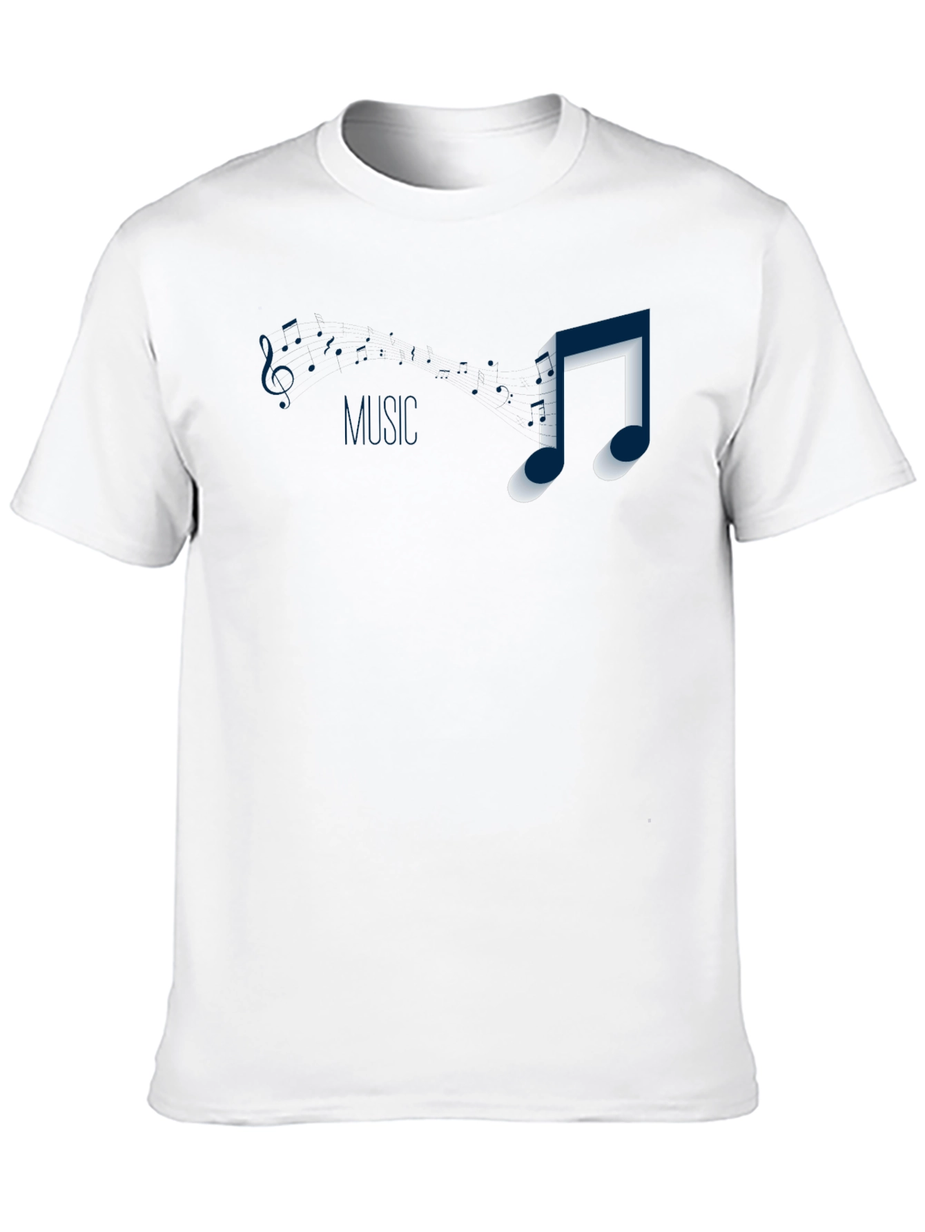 Music Note Graphic T-Shirt - Casual Style