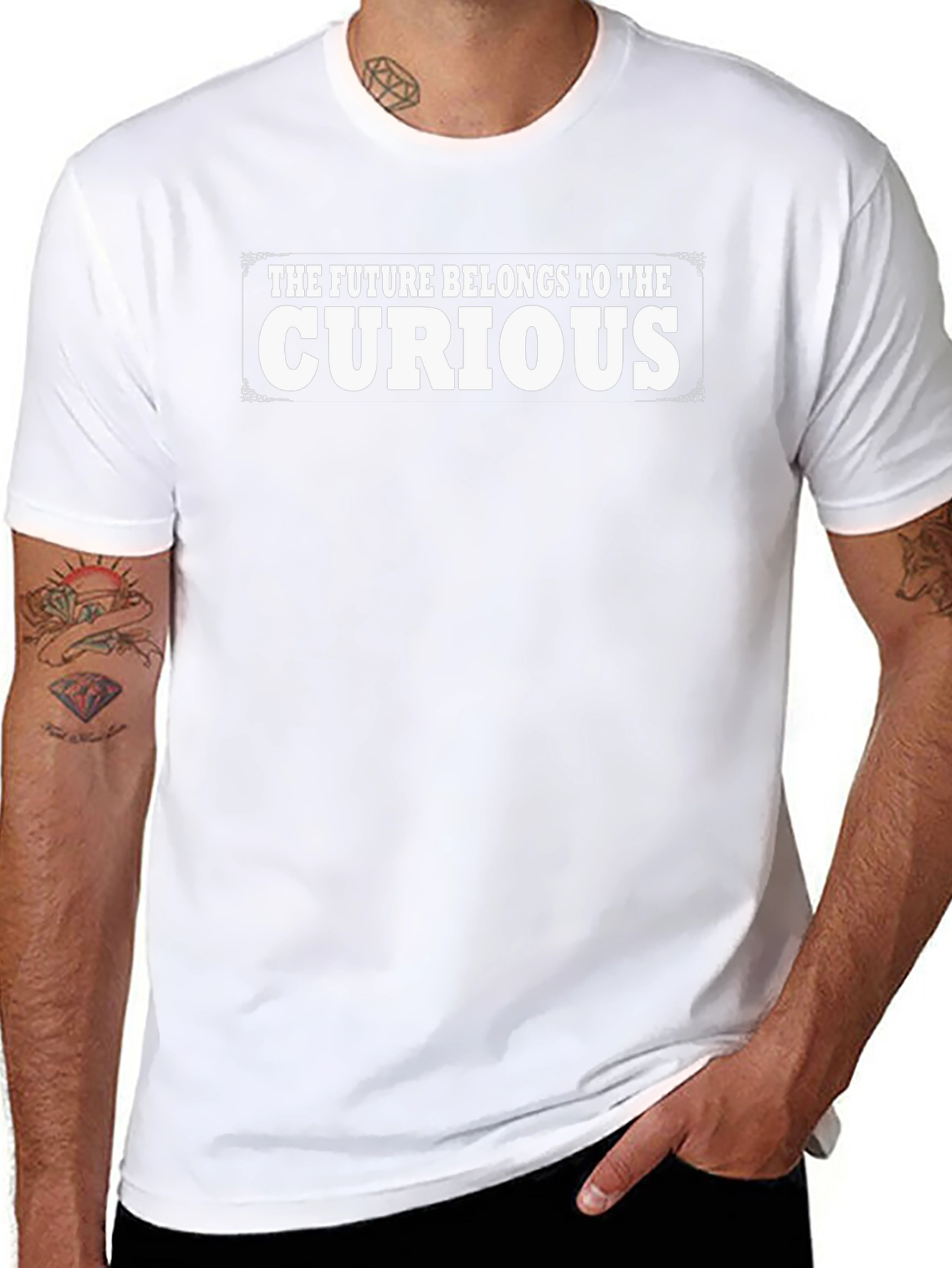 The Future Belongs To The Curious Black T-Shirt