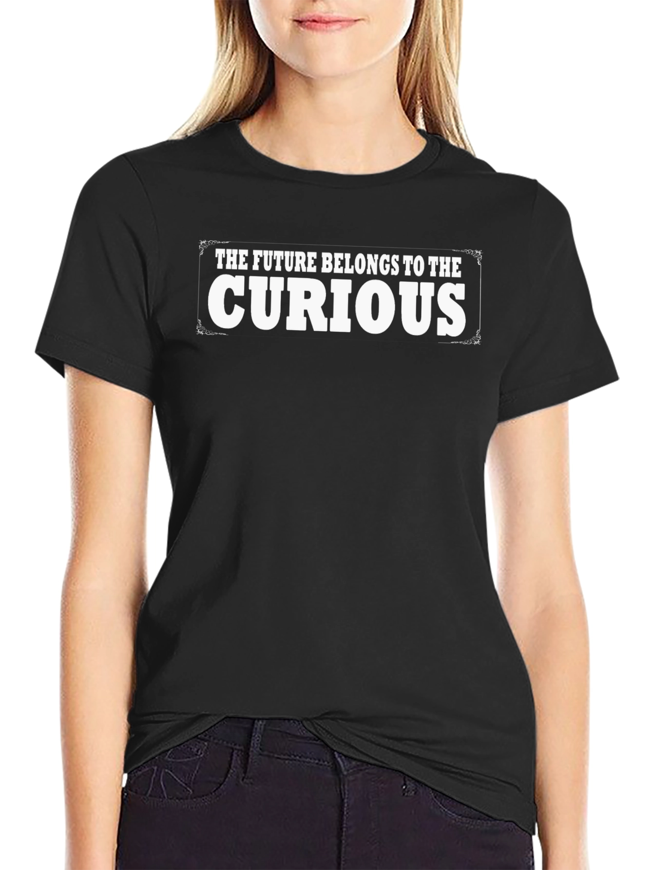 The Future Belongs To The Curious Black T-Shirt