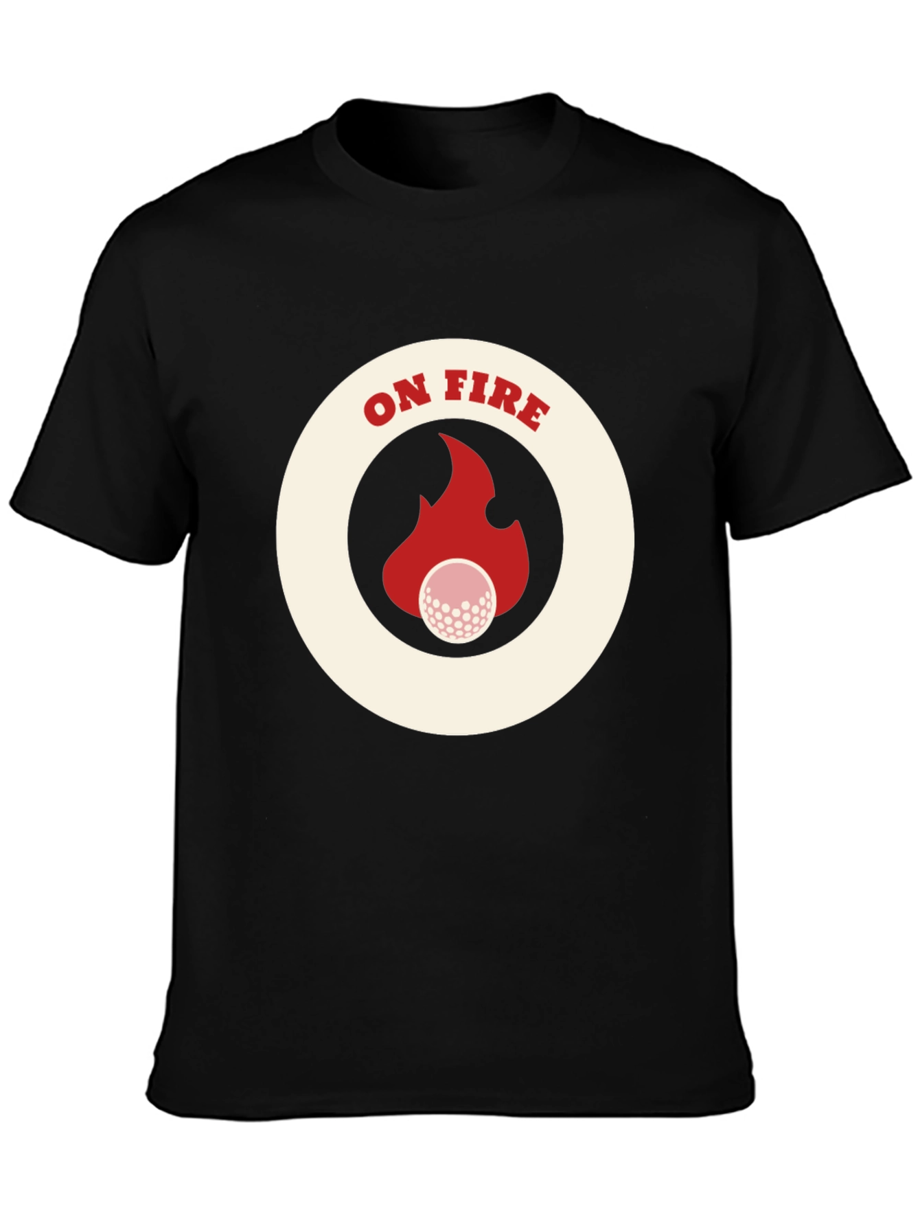 On Fire Golf T-Shirt - Novelty Tee