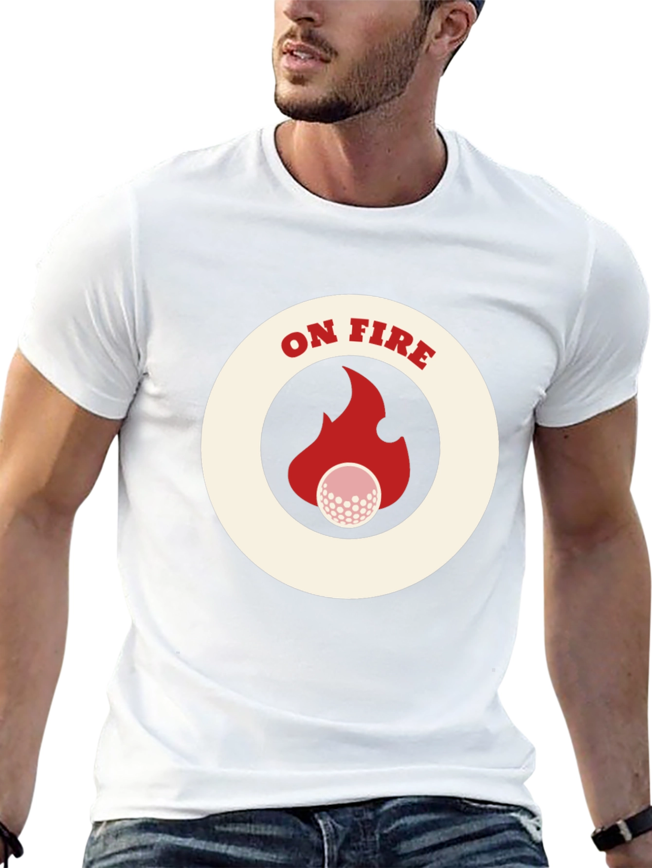 On Fire Golf T-Shirt - Novelty Tee