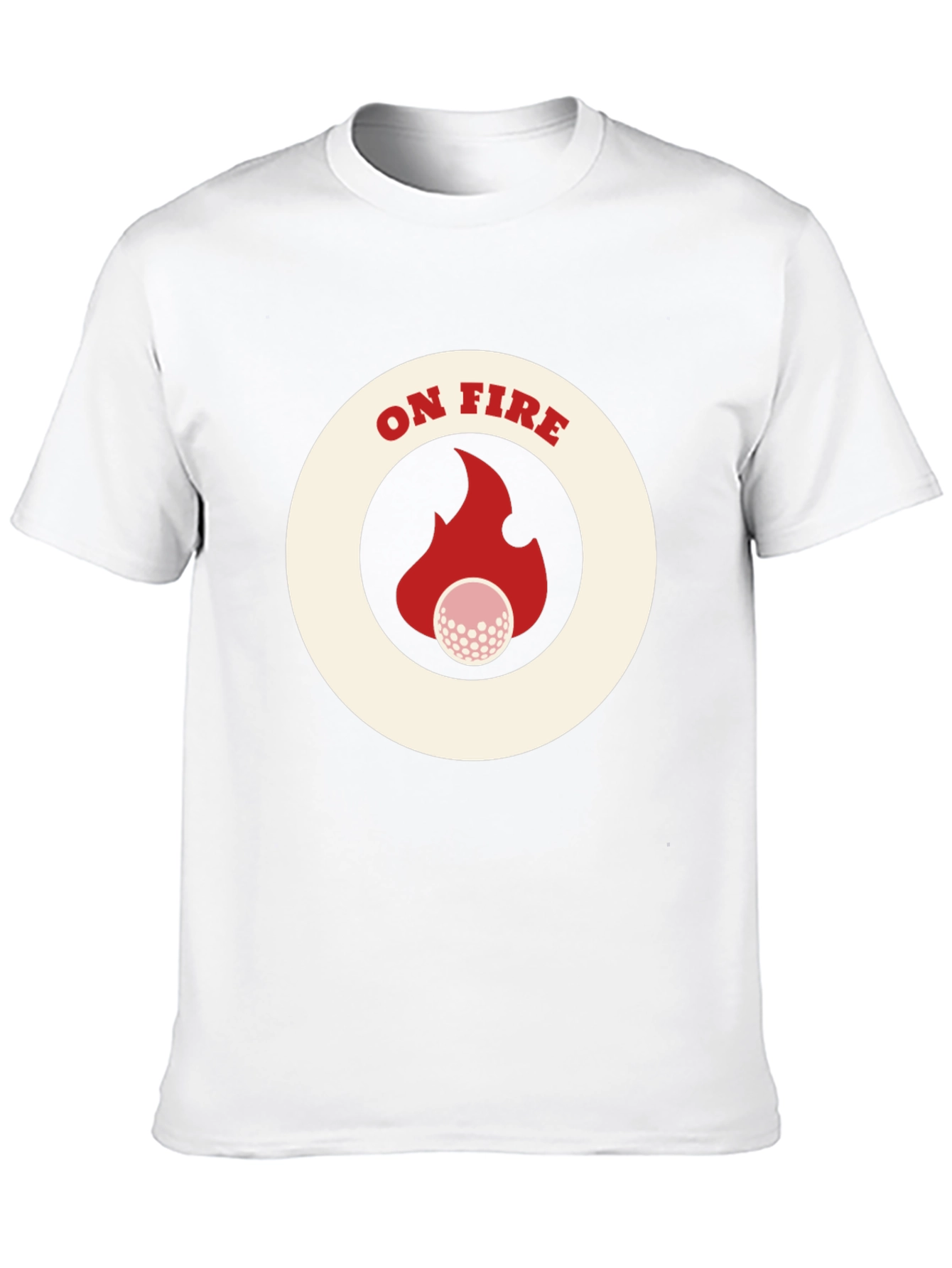 On Fire Golf T-Shirt - Novelty Tee