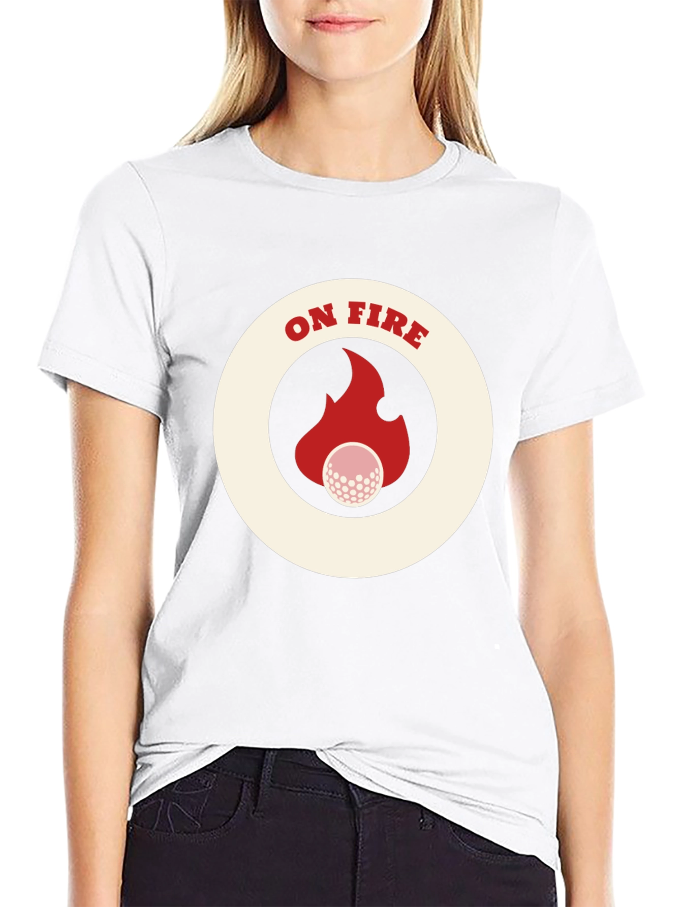 On Fire Golf T-Shirt - Novelty Tee