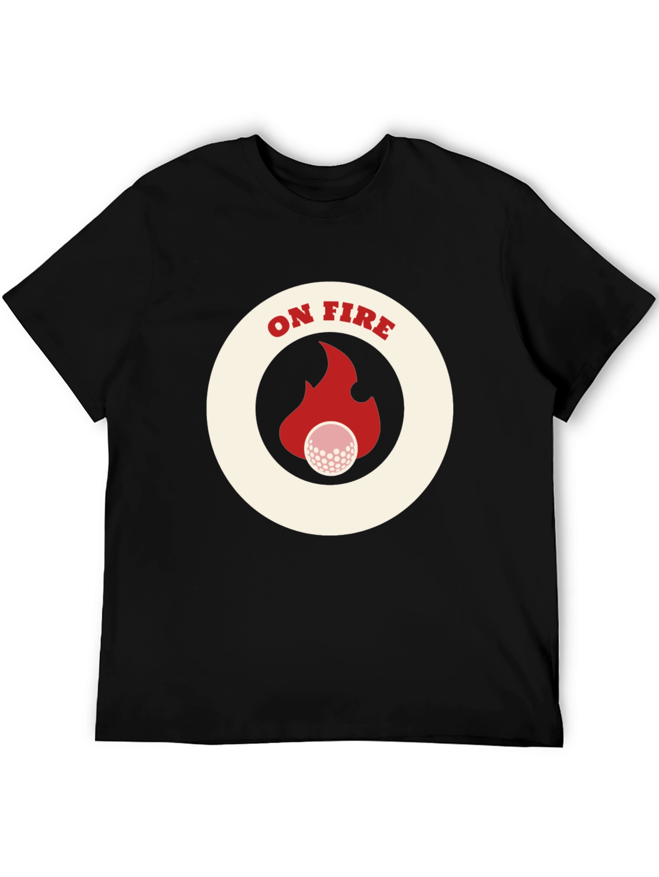 On Fire Golf T-Shirt - Novelty Tee