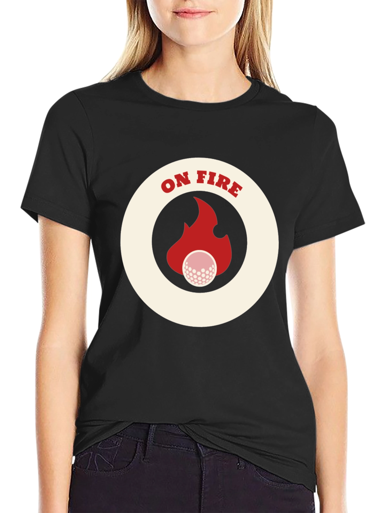 On Fire Golf T-Shirt - Novelty Tee