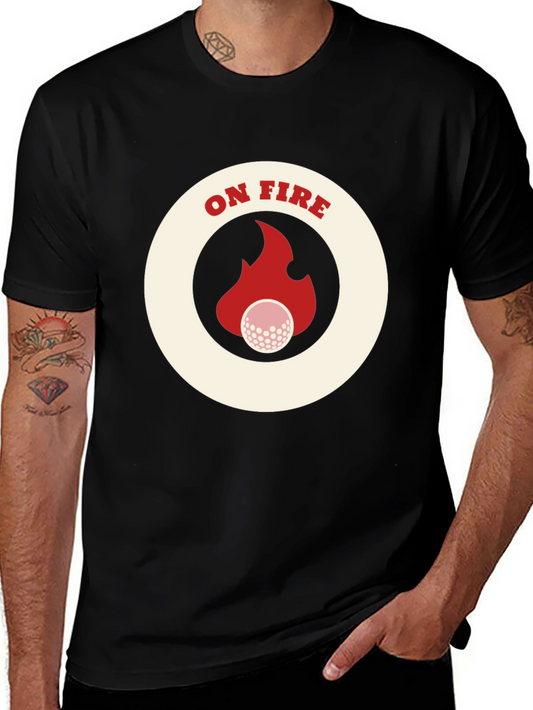 On Fire Golf T-Shirt - Novelty Tee