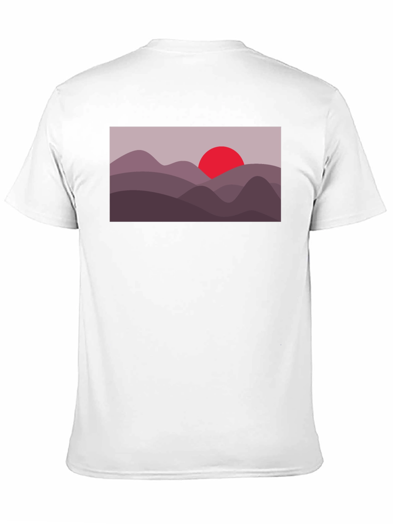 Sunset Mountain Graphic Tee - Black