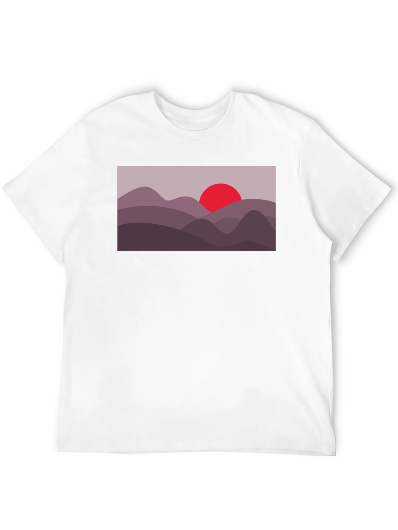 Sunset Mountain Graphic Tee - Black