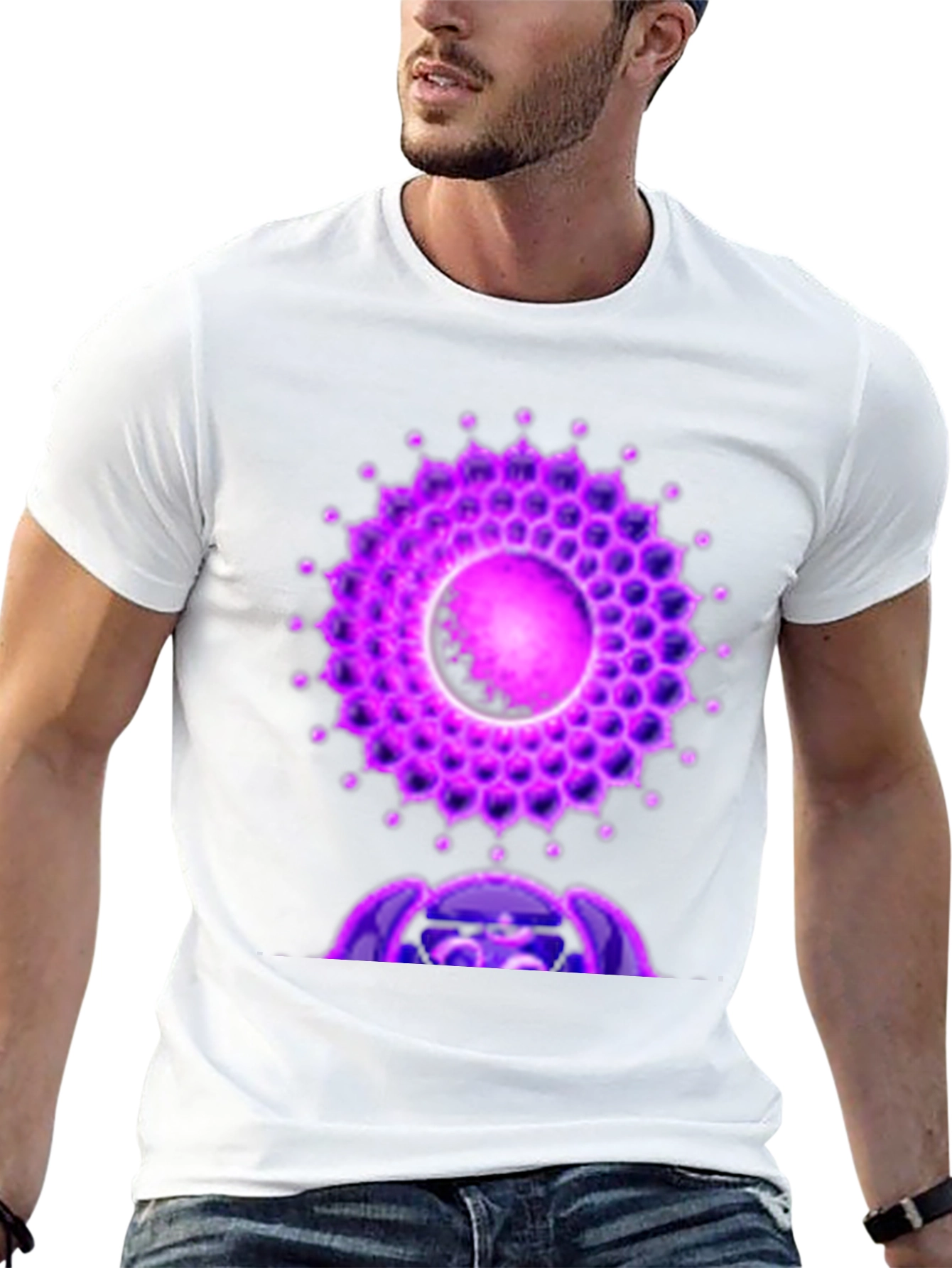 Crown Chakra T-Shirt - Spiritual Symbol Design