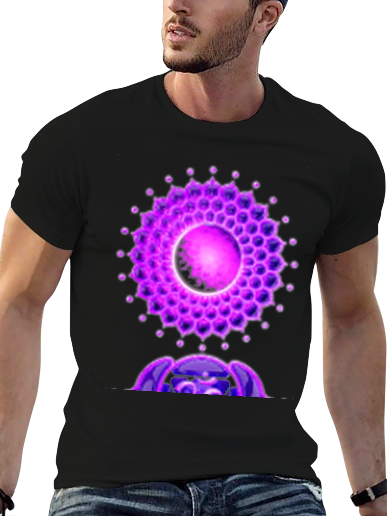 Crown Chakra T-Shirt - Spiritual Symbol Design