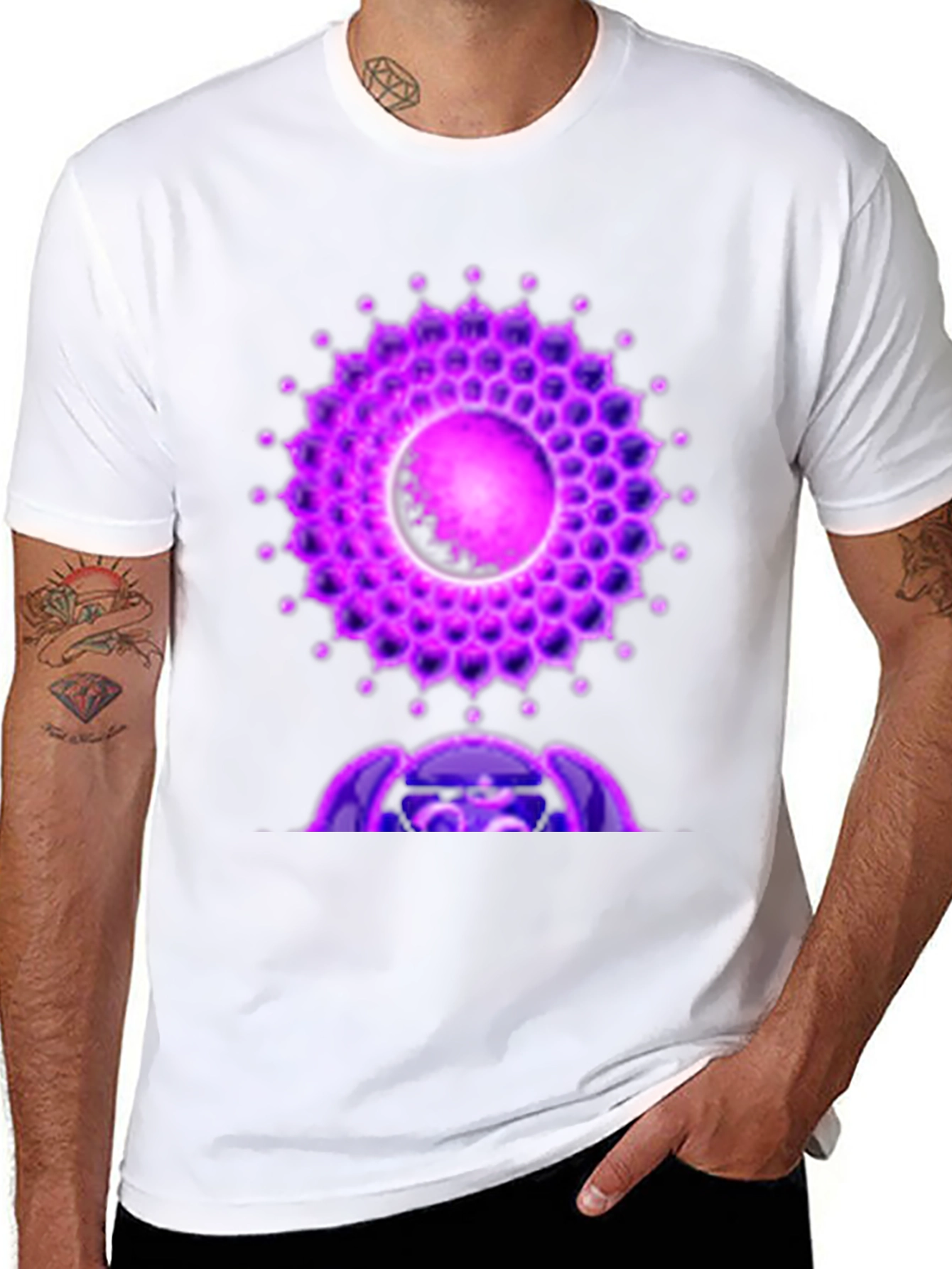 Crown Chakra T-Shirt - Spiritual Symbol Design