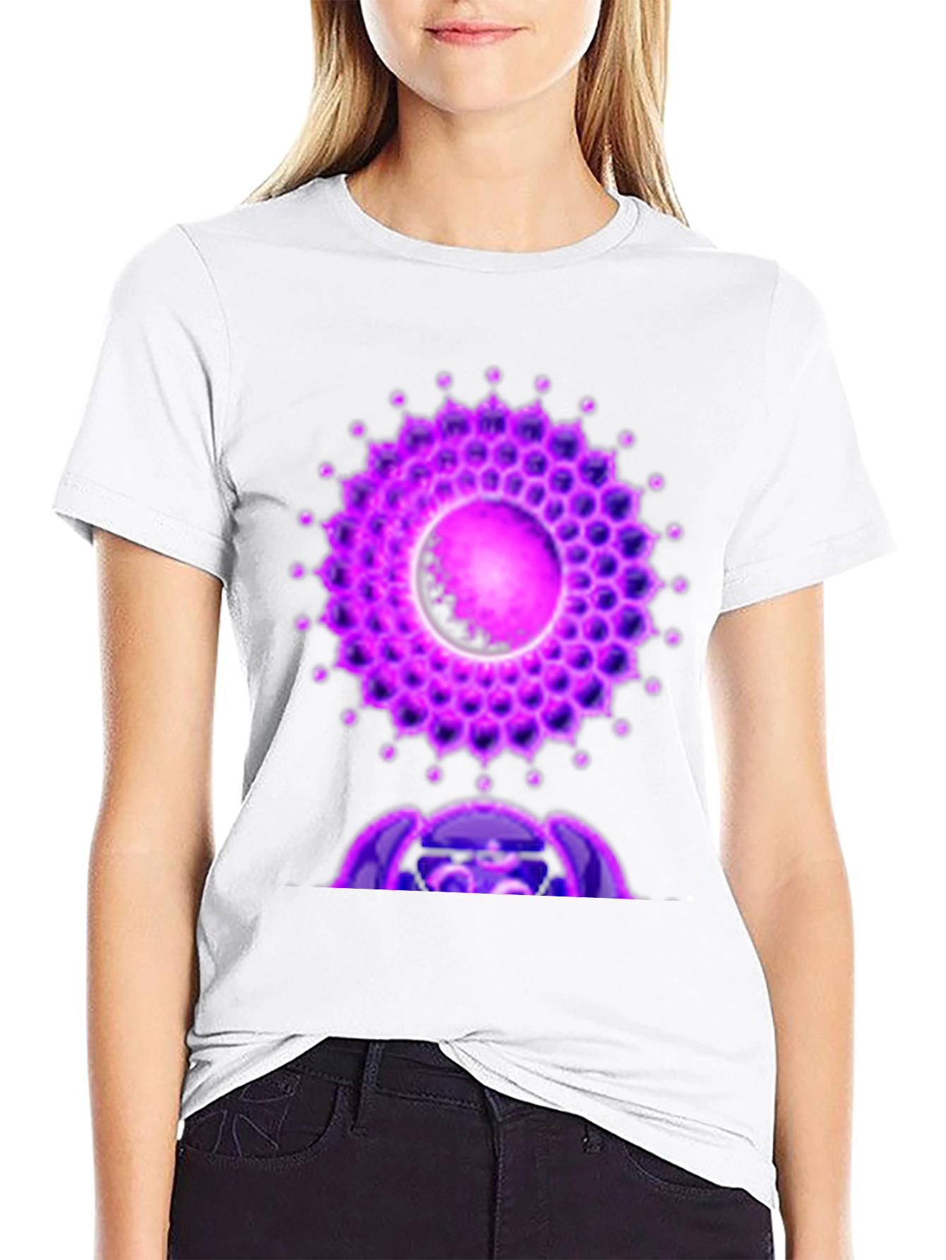 Crown Chakra T-Shirt - Spiritual Symbol Design