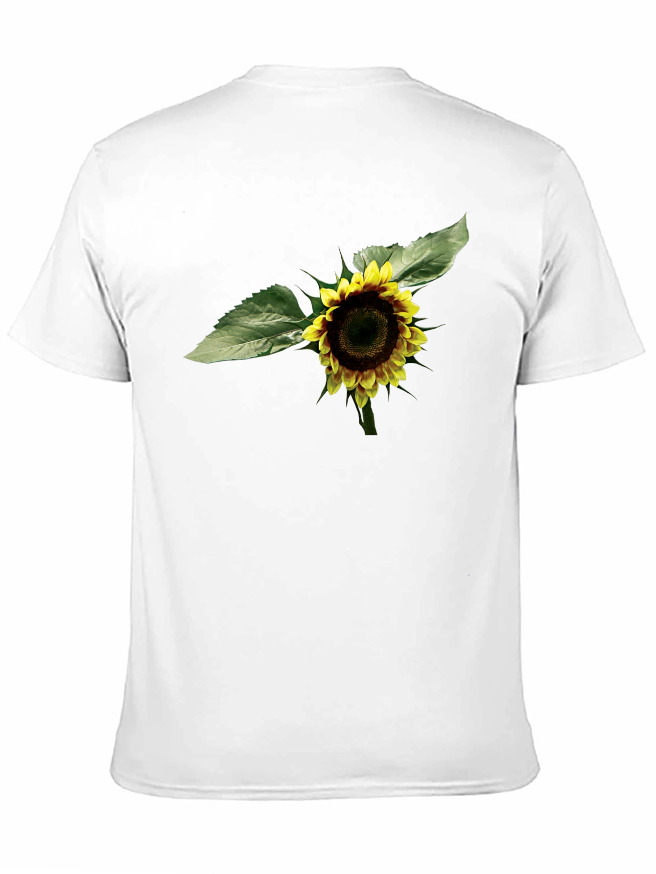 Sunflower Graphic Tee - Black Cotton T-Shirt