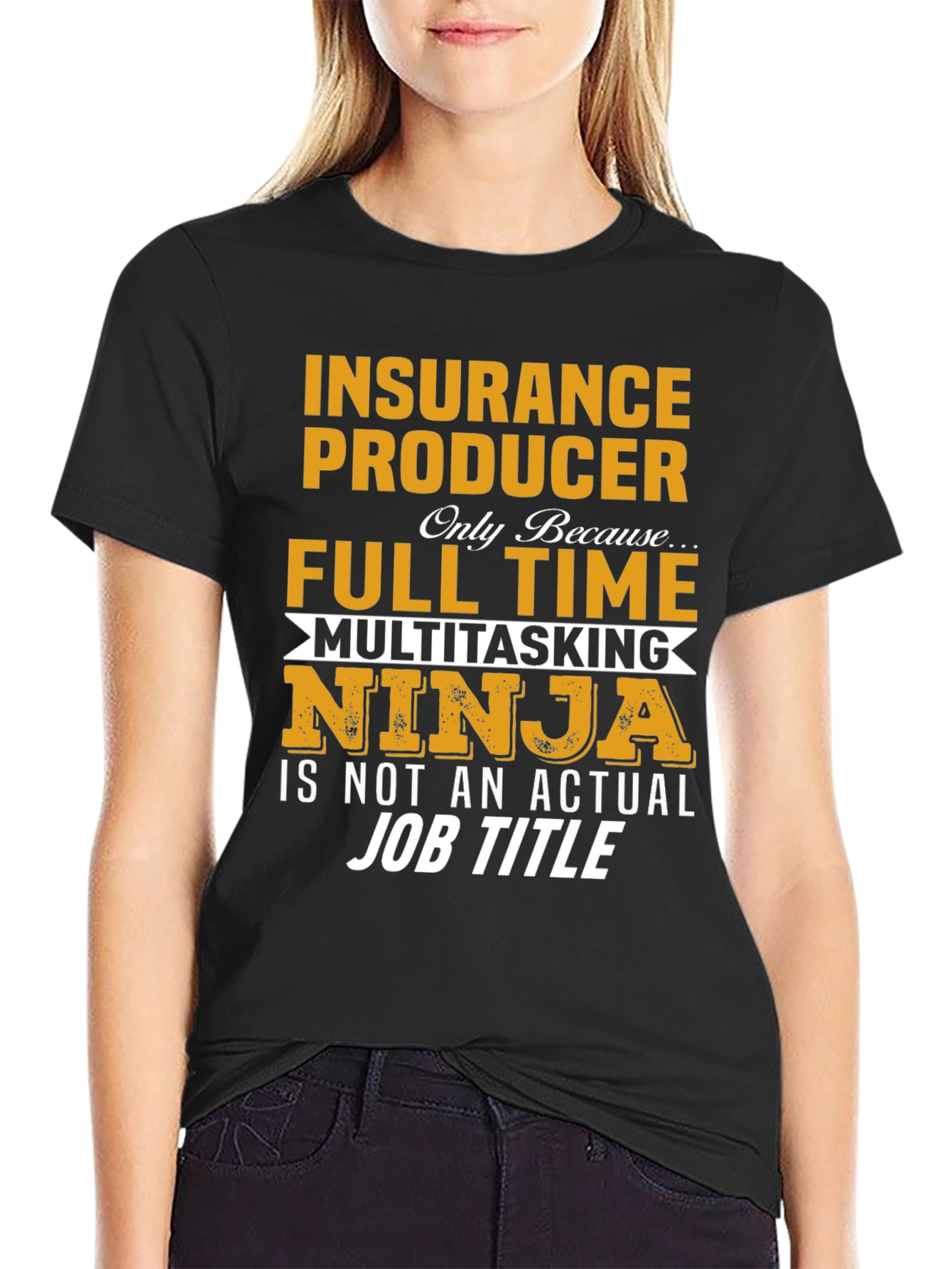 Insurance Producer Full Time Ninja T-Shirt