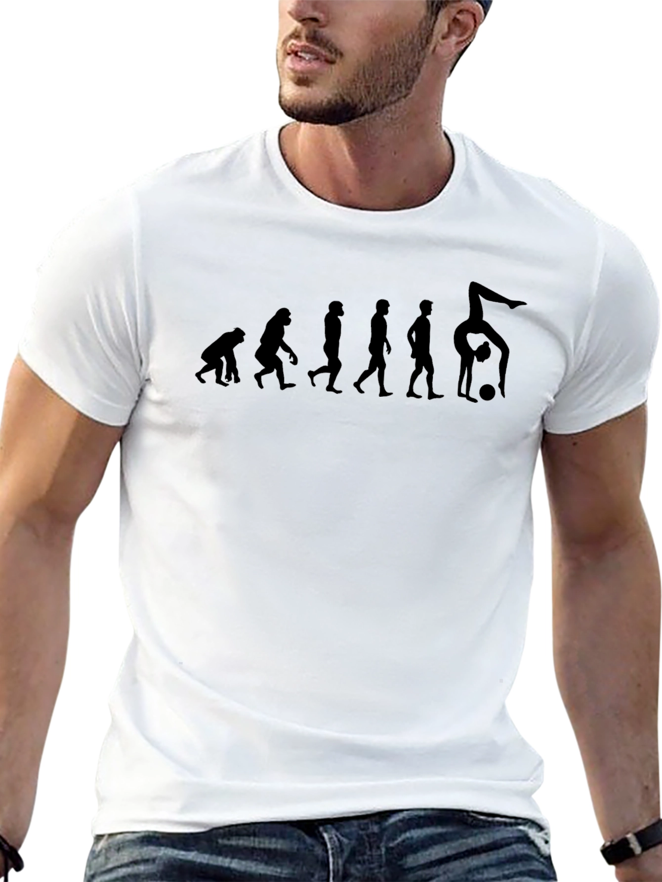 Evolution of Volleyball Black T-Shirt