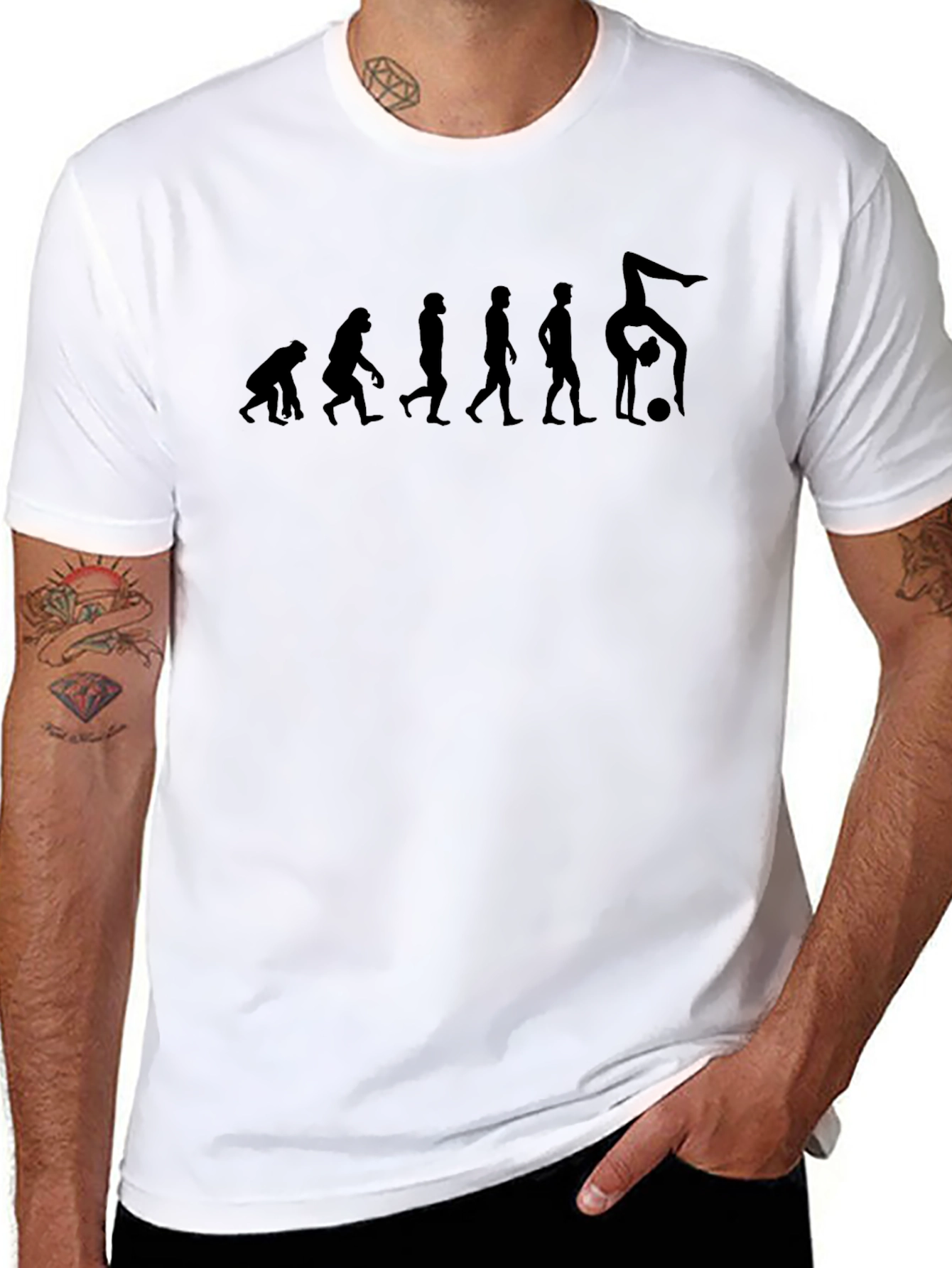 Evolution of Volleyball Black T-Shirt