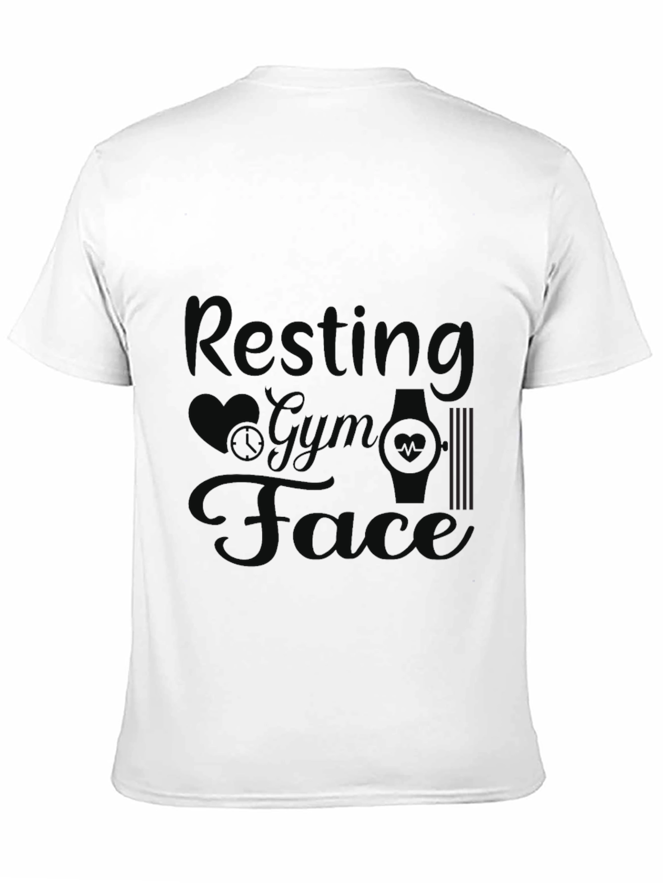 Resting Gym Face Graphic Tee - Black