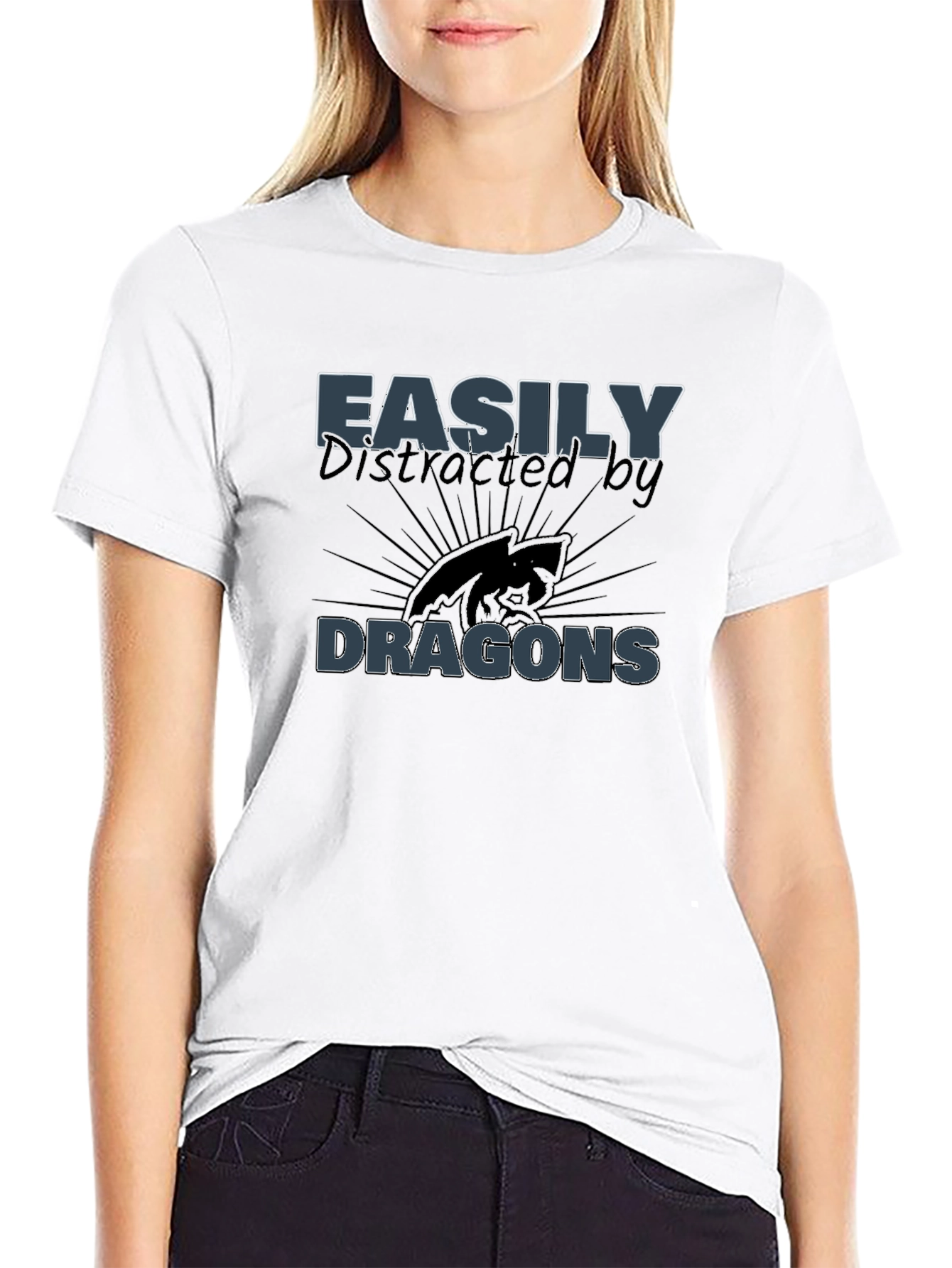 Easily Distracted by Dragons Graphic Tee