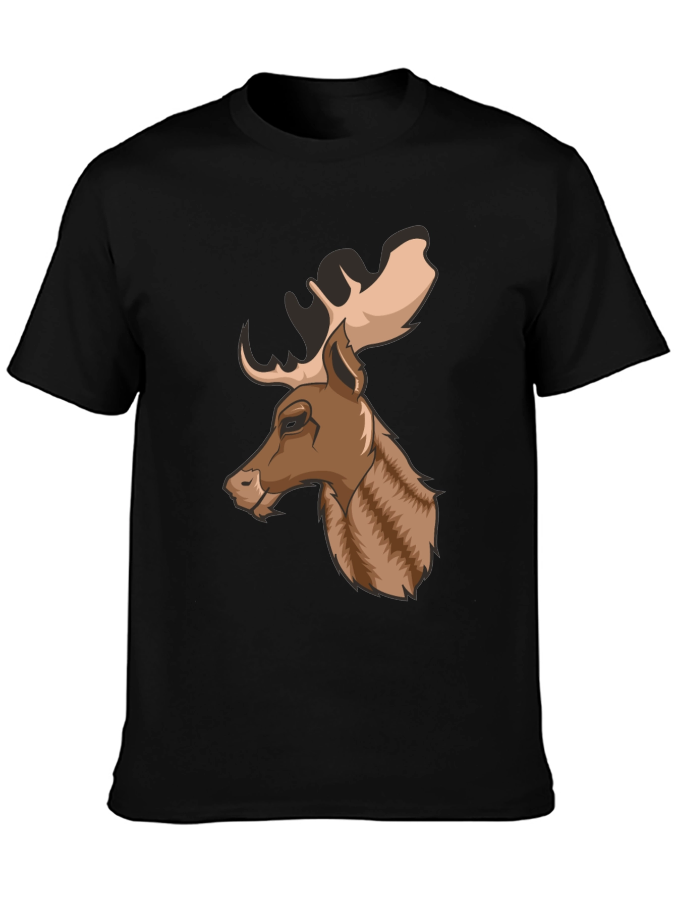 Cool Moose Graphic Tee - Mens Black T-Shirt