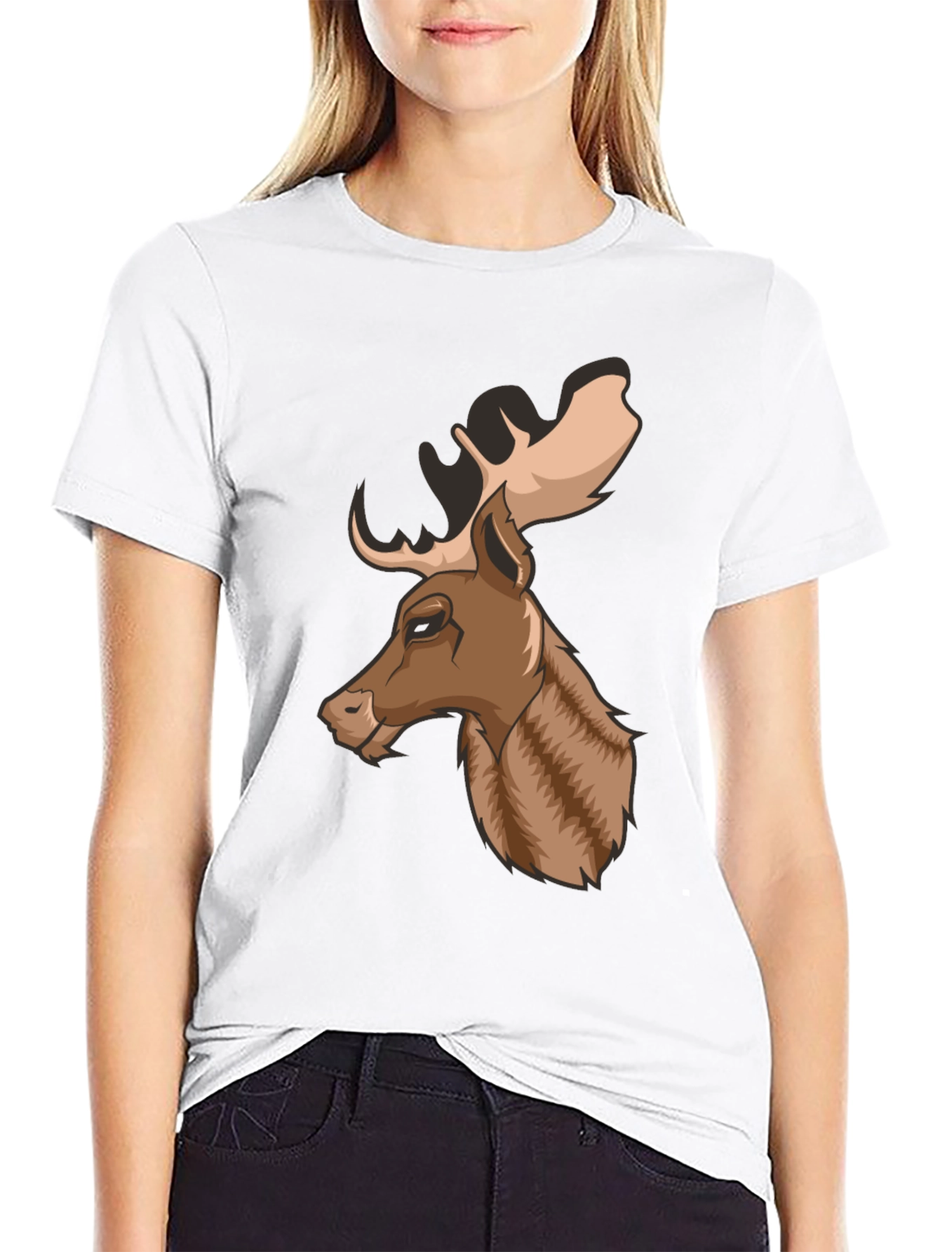 Cool Moose Graphic Tee - Mens Black T-Shirt
