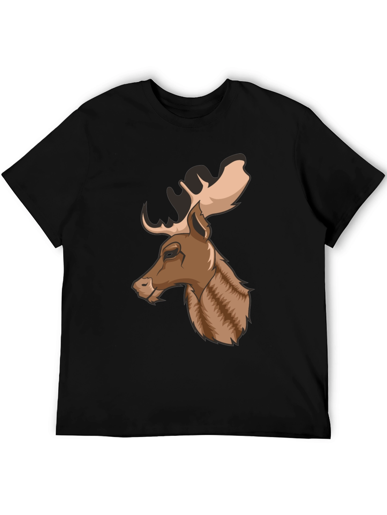 Cool Moose Graphic Tee - Mens Black T-Shirt