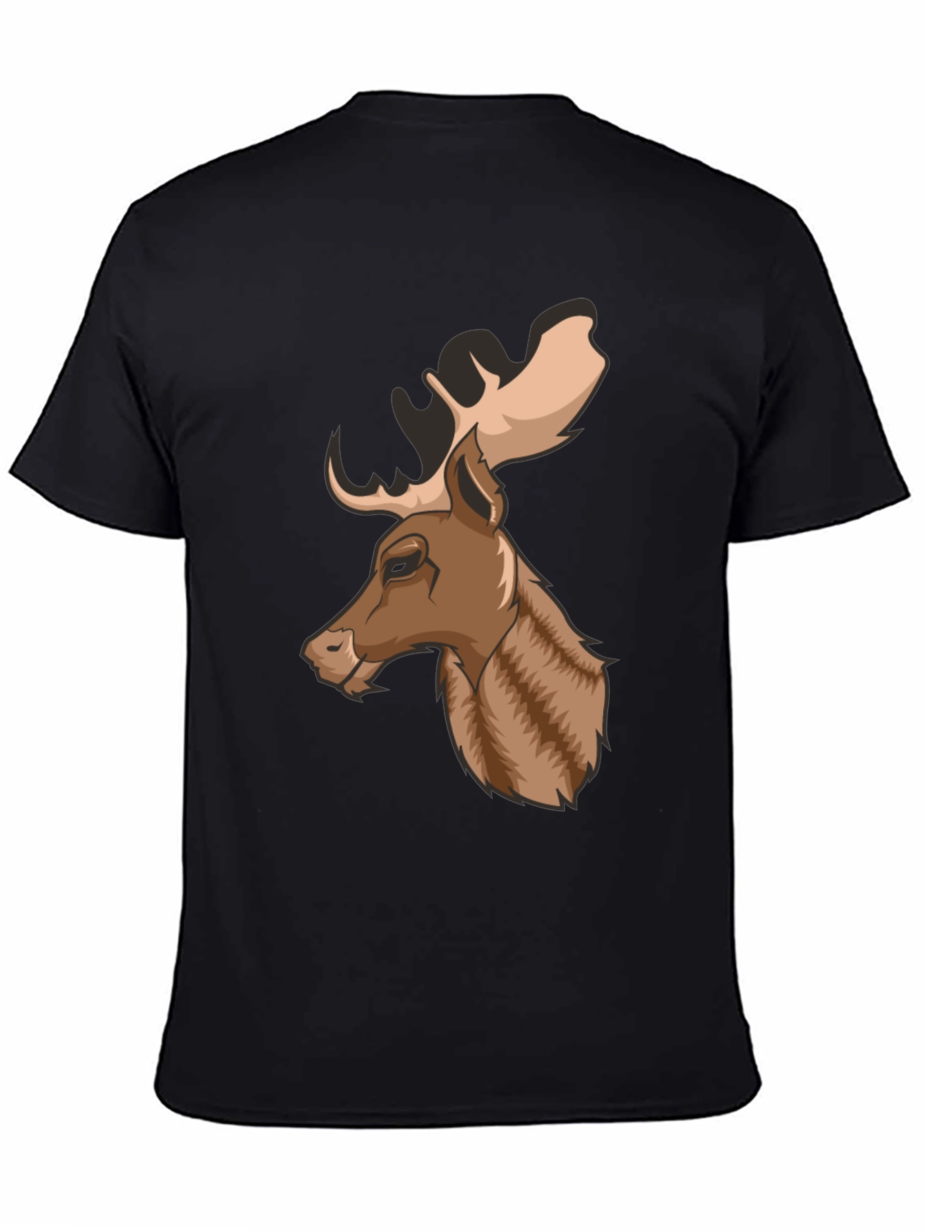 Cool Moose Graphic Tee - Mens Black T-Shirt