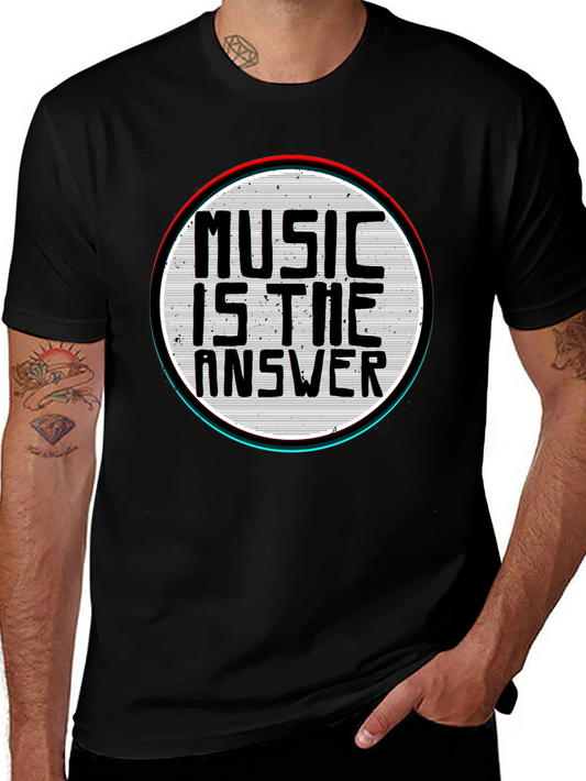 Music Is The Answer T-Shirt - Graphic Tee