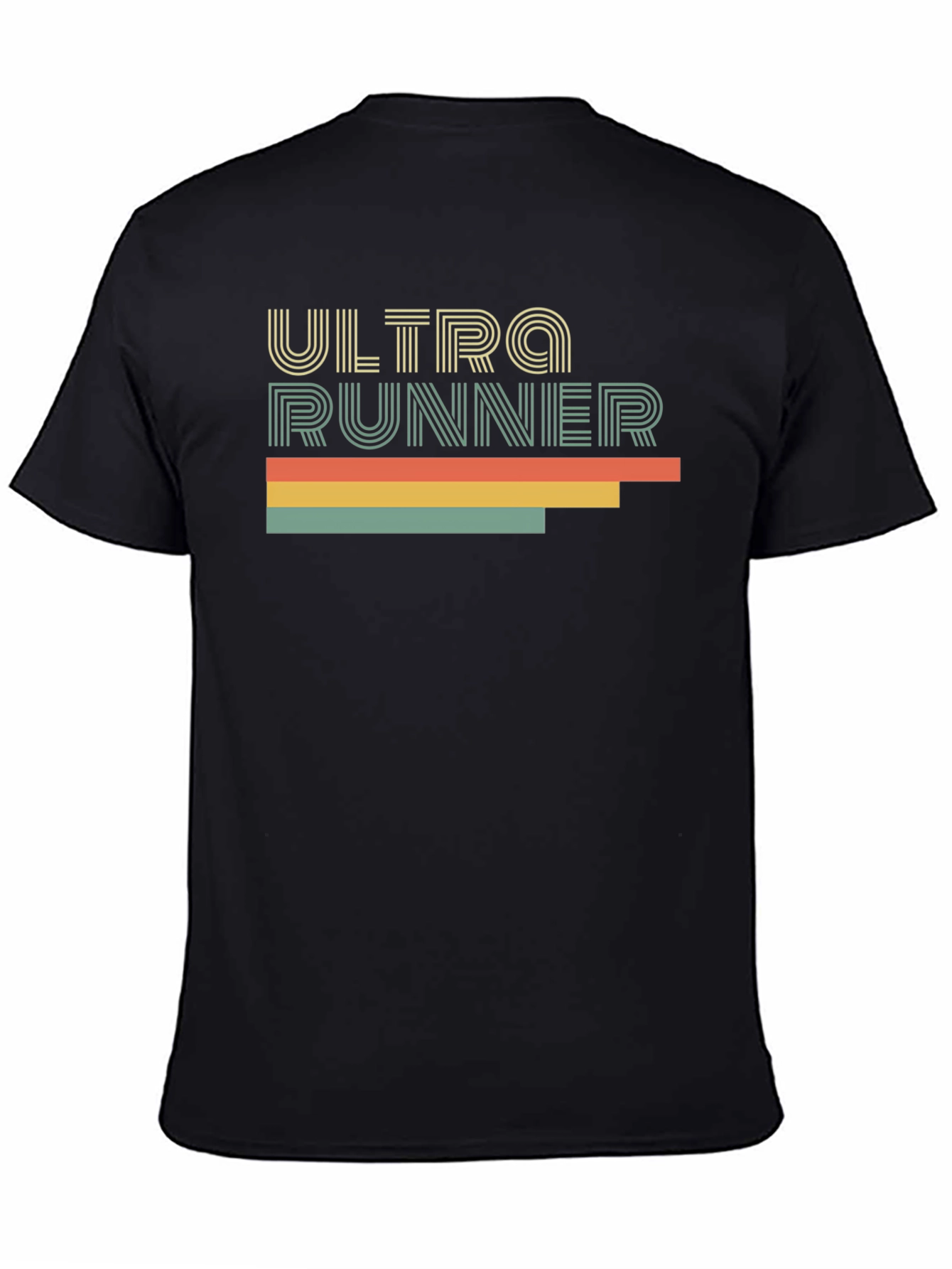Ultra Runner Retro Style Black T-Shirt