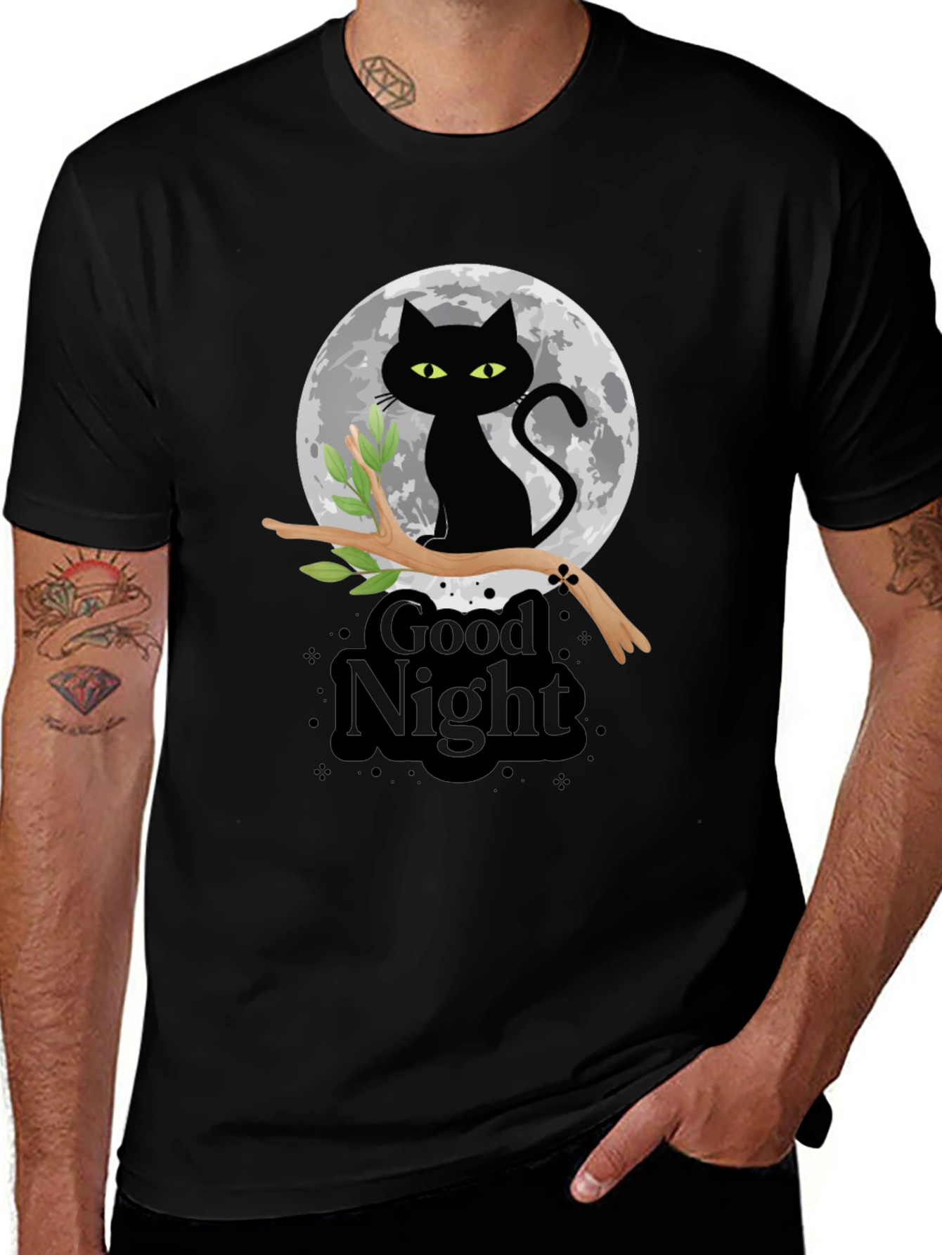 Good Night Cat T-Shirt