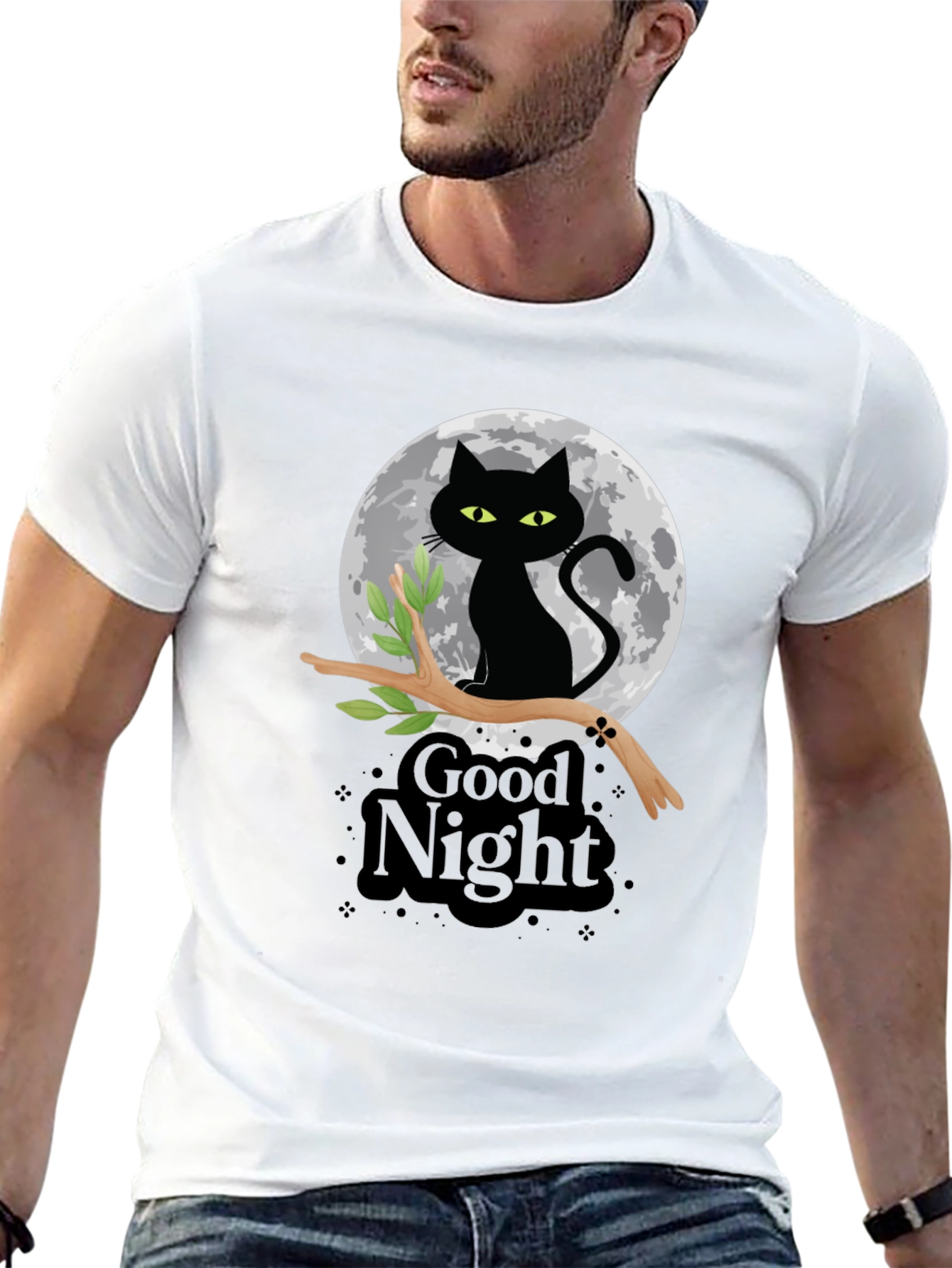 Good Night Cat T-Shirt