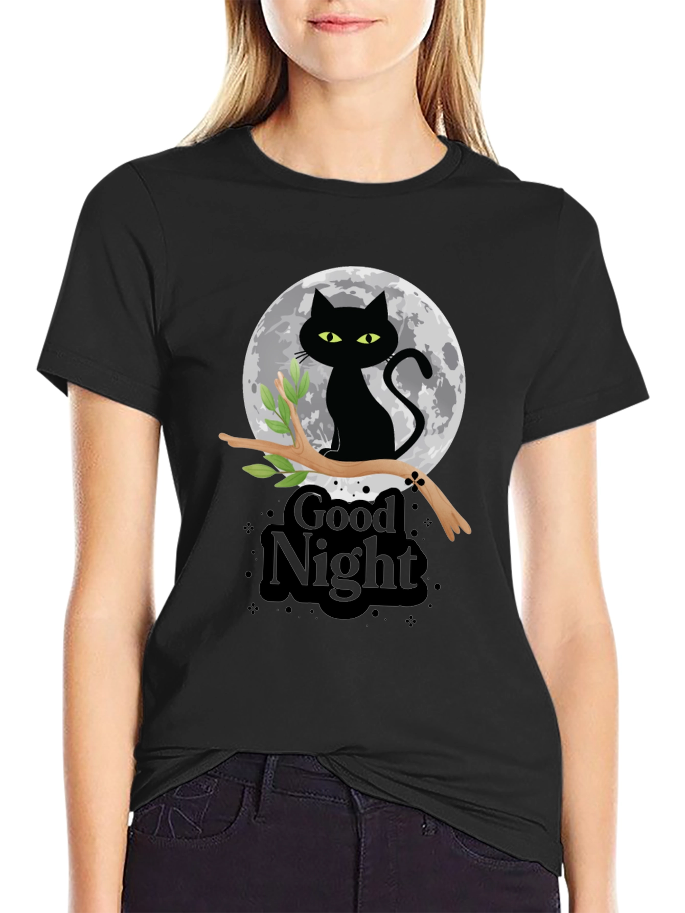 Good Night Cat T-Shirt
