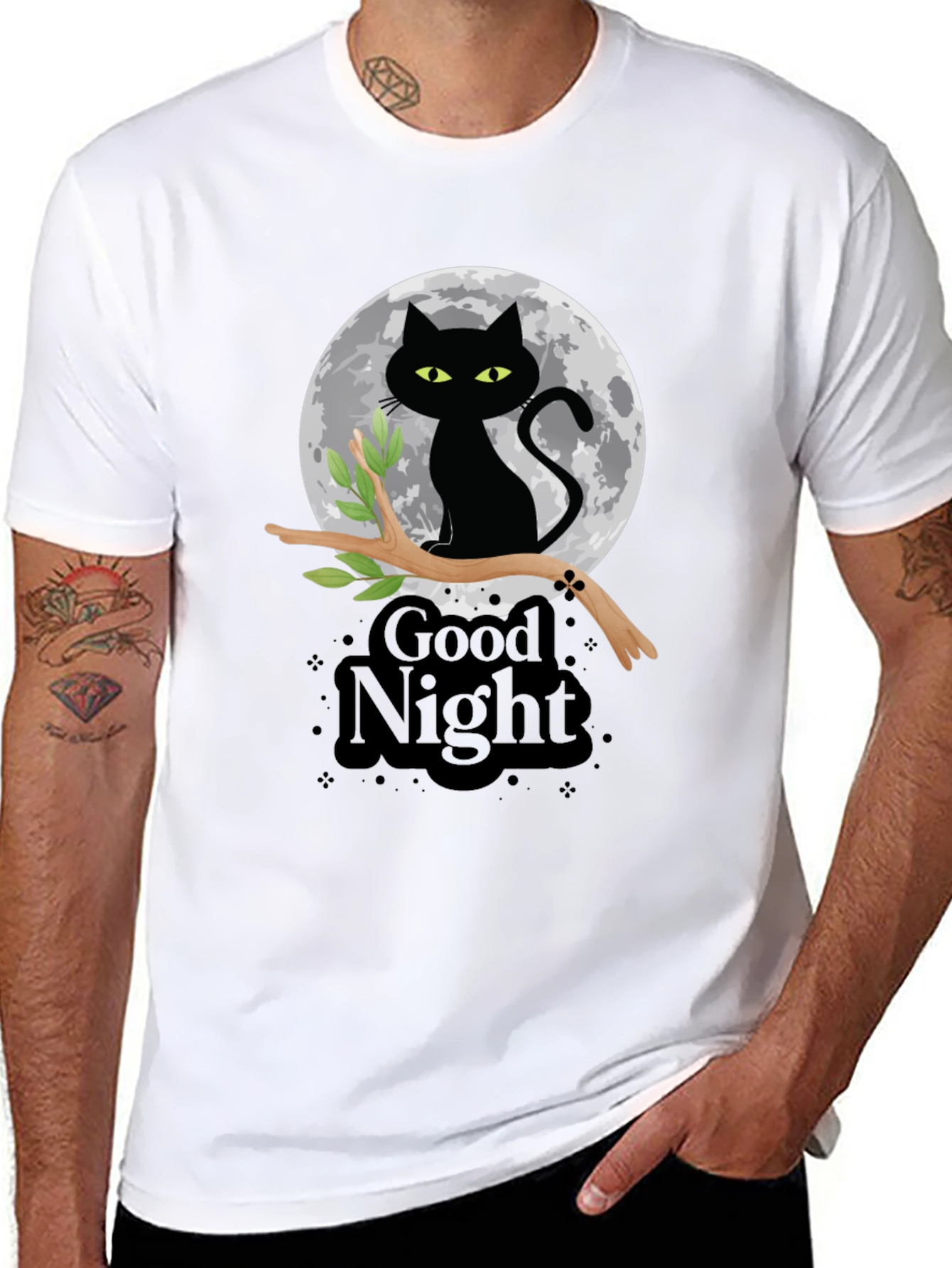 Good Night Cat T-Shirt