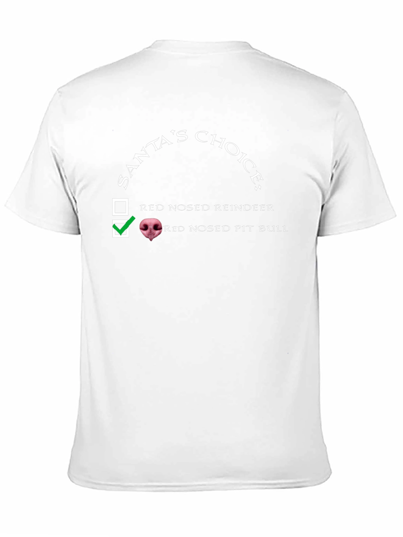 Santas Choice Pit Bull T-Shirt