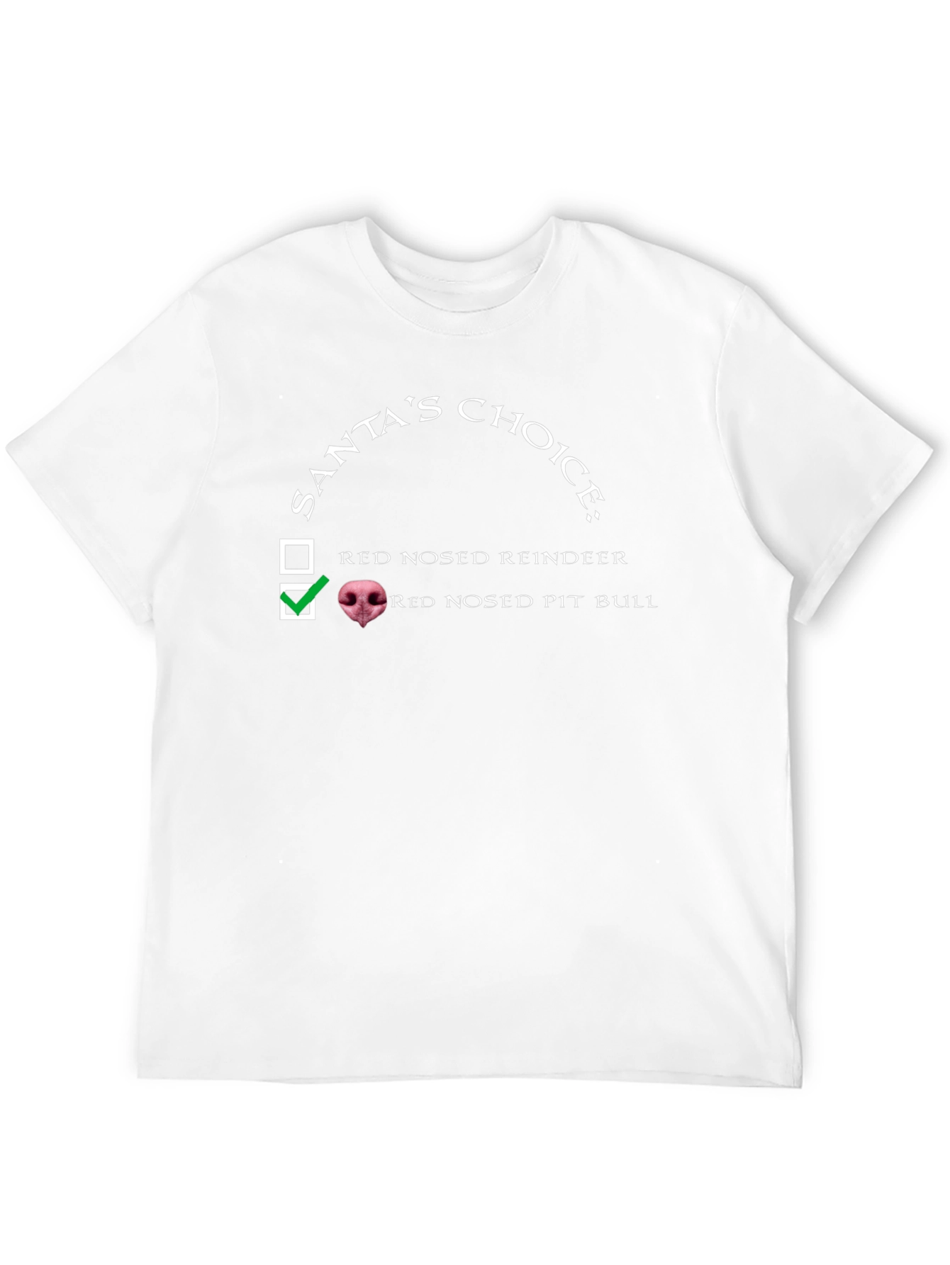 Santas Choice Pit Bull T-Shirt