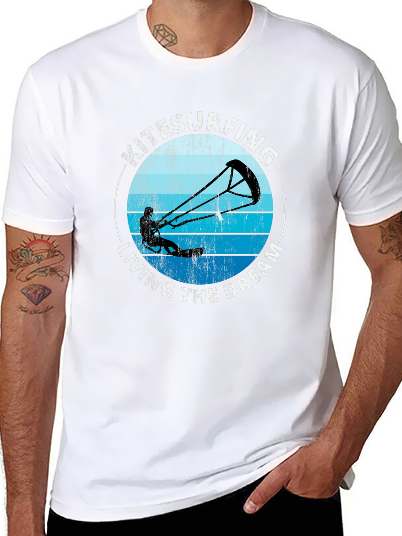 Kitesurfing Living The Dream Graphic T-Shirt