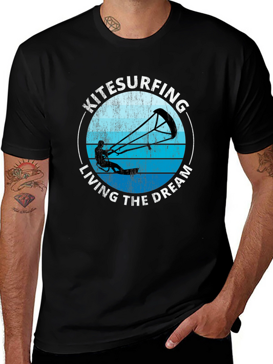 Kitesurfing Living The Dream Graphic T-Shirt
