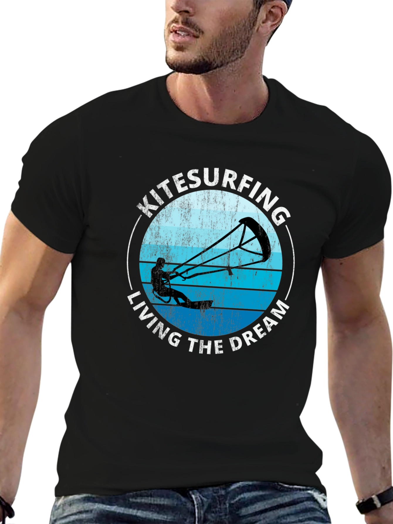 Kitesurfing Living The Dream Graphic T-Shirt