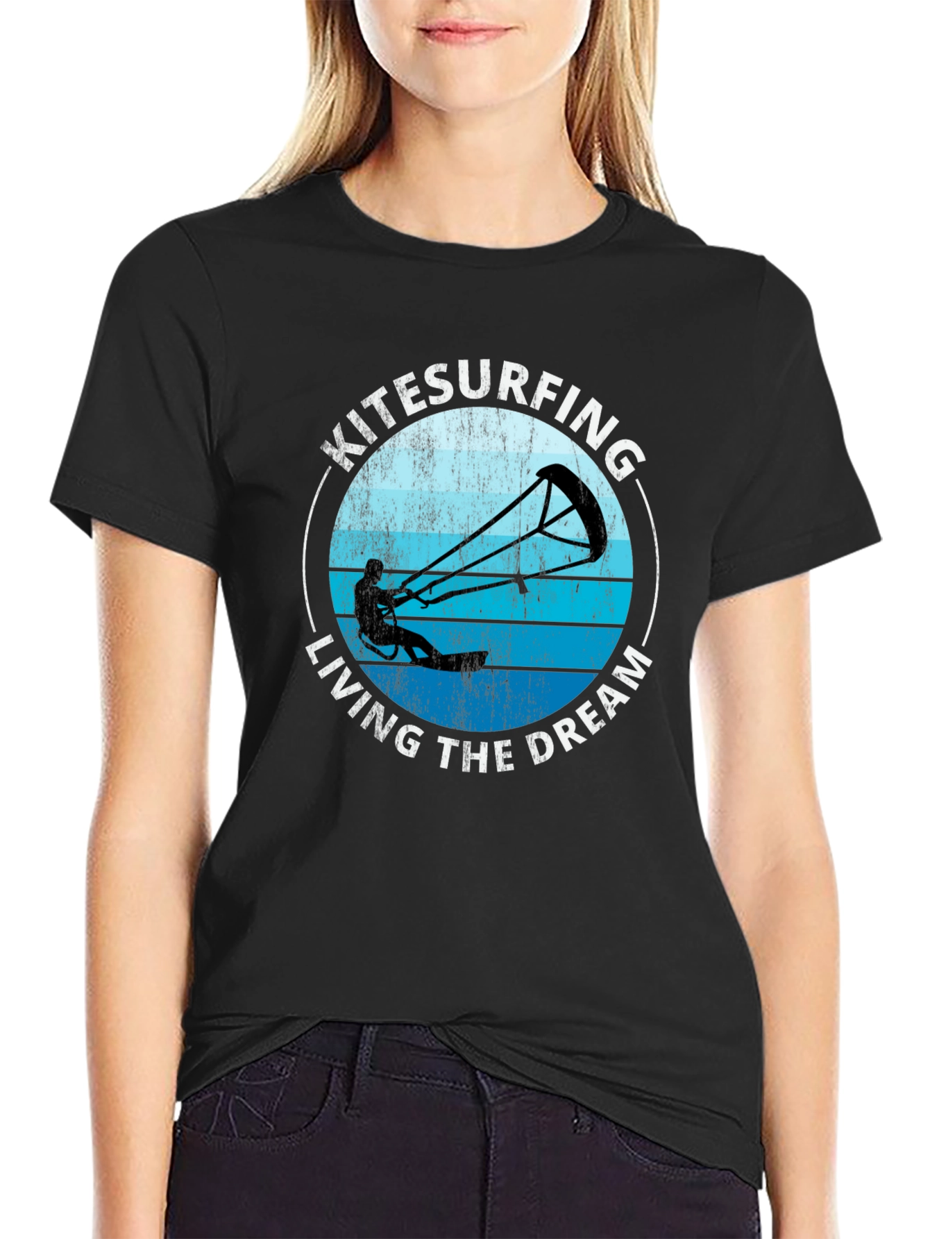 Kitesurfing Living The Dream Graphic T-Shirt
