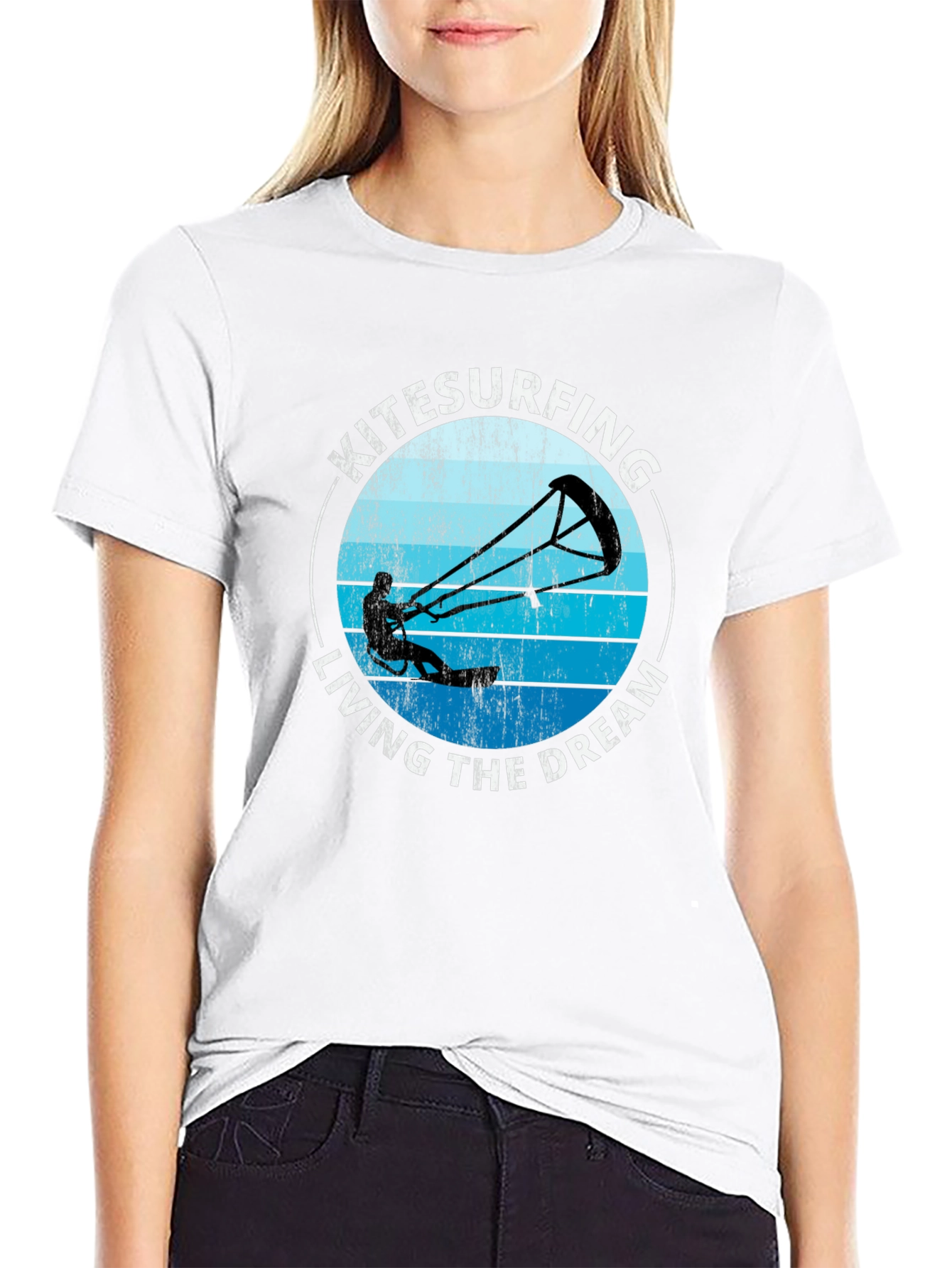 Kitesurfing Living The Dream Graphic T-Shirt