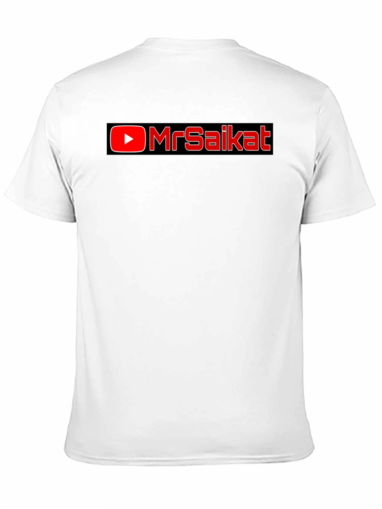 MrSaikat Black Cotton Graphic Tee