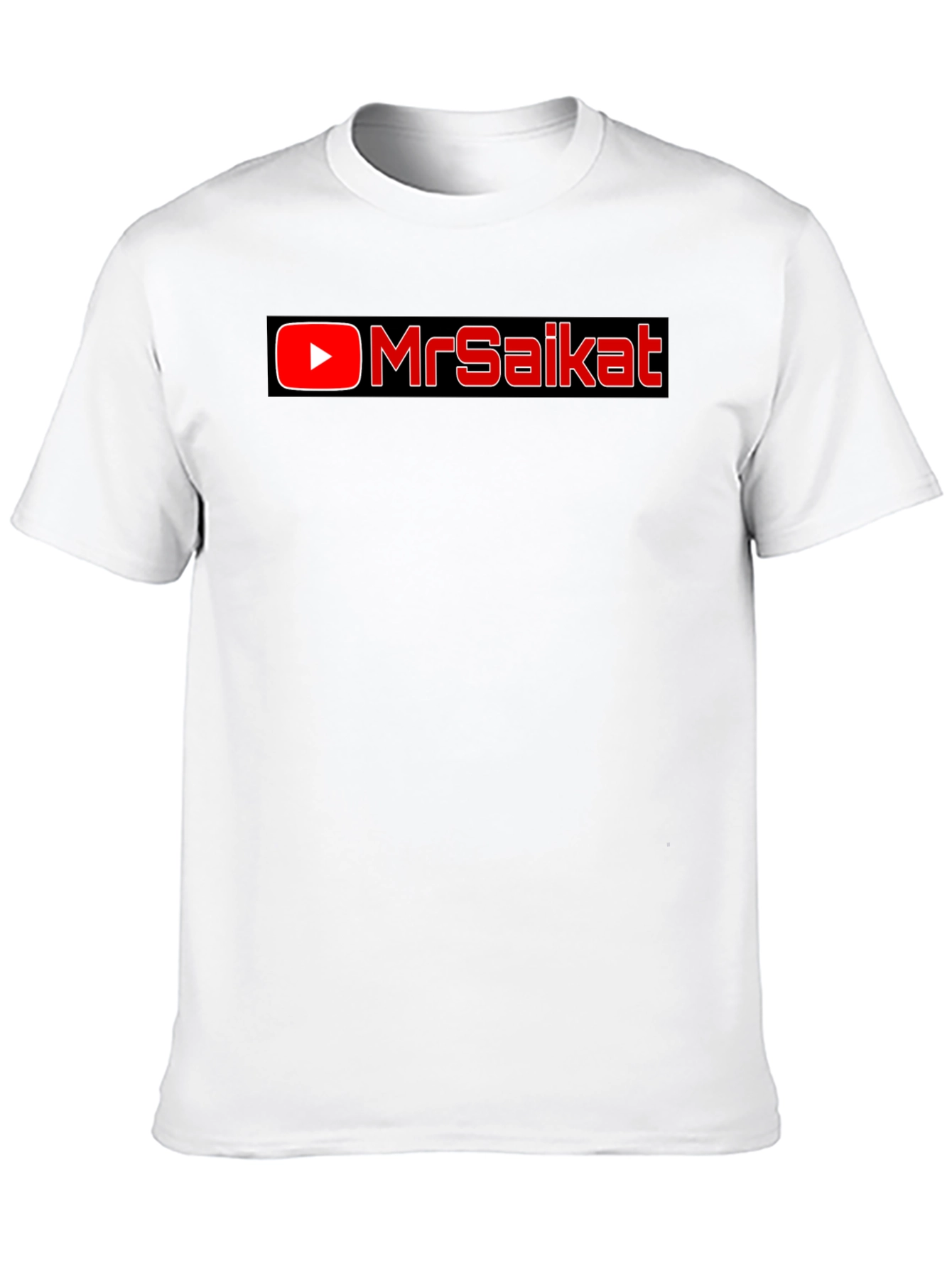 MrSaikat Black Cotton Graphic Tee