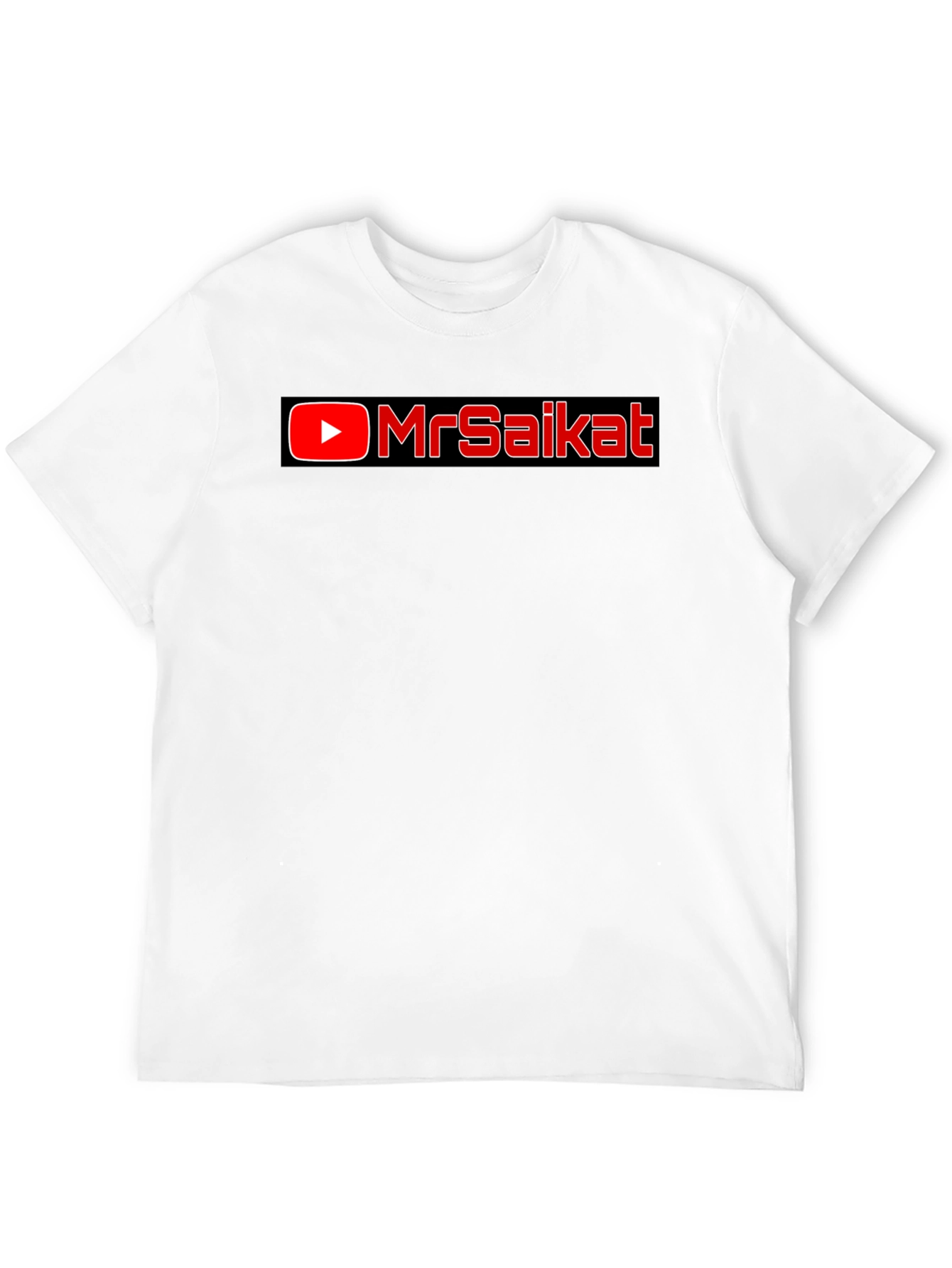 MrSaikat Black Cotton Graphic Tee