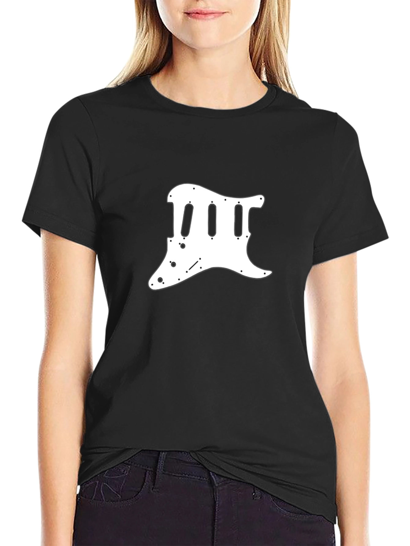 Guitar Pickguard T-Shirt - Black