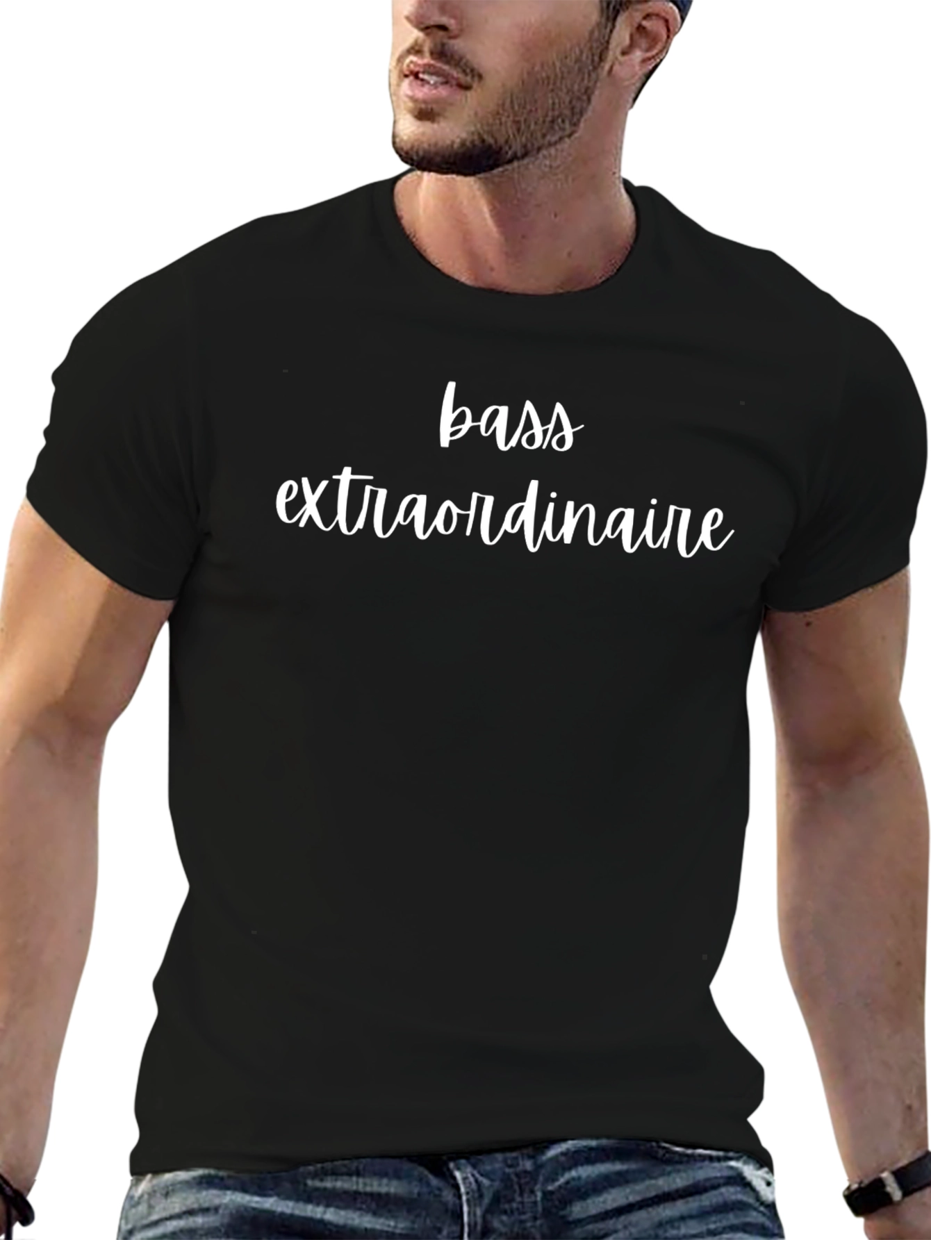 Bass Extraordinaire Black Graphic T-Shirt
